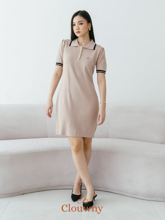 Anora Knit Dress - Khaki