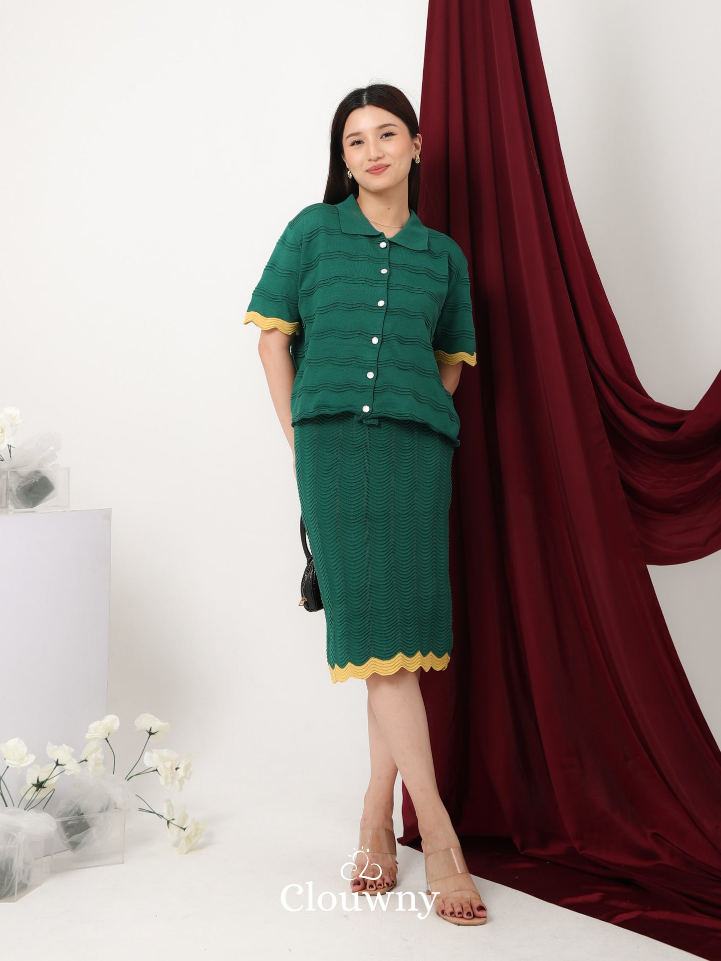 Cloud Knit Set - Green