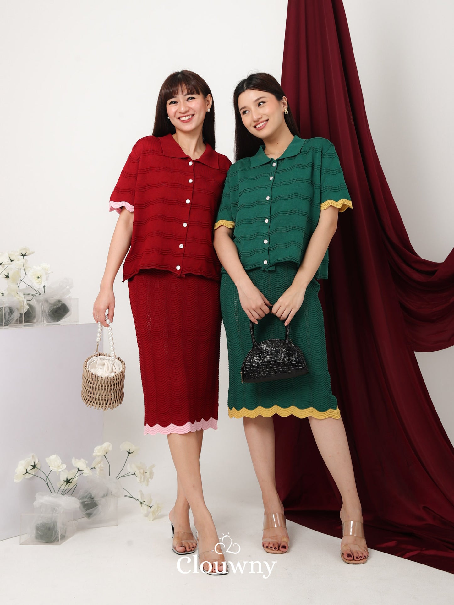 Cloud Knit Set - Green