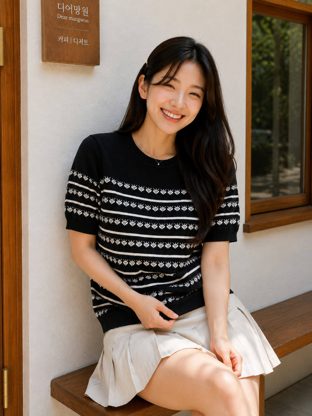 Khalis Knit Top - Black