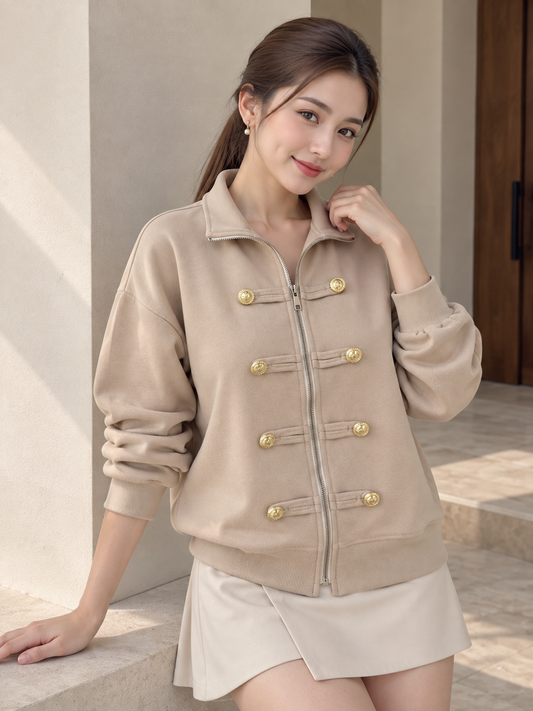 Solera Zipper Jacket - Khaki