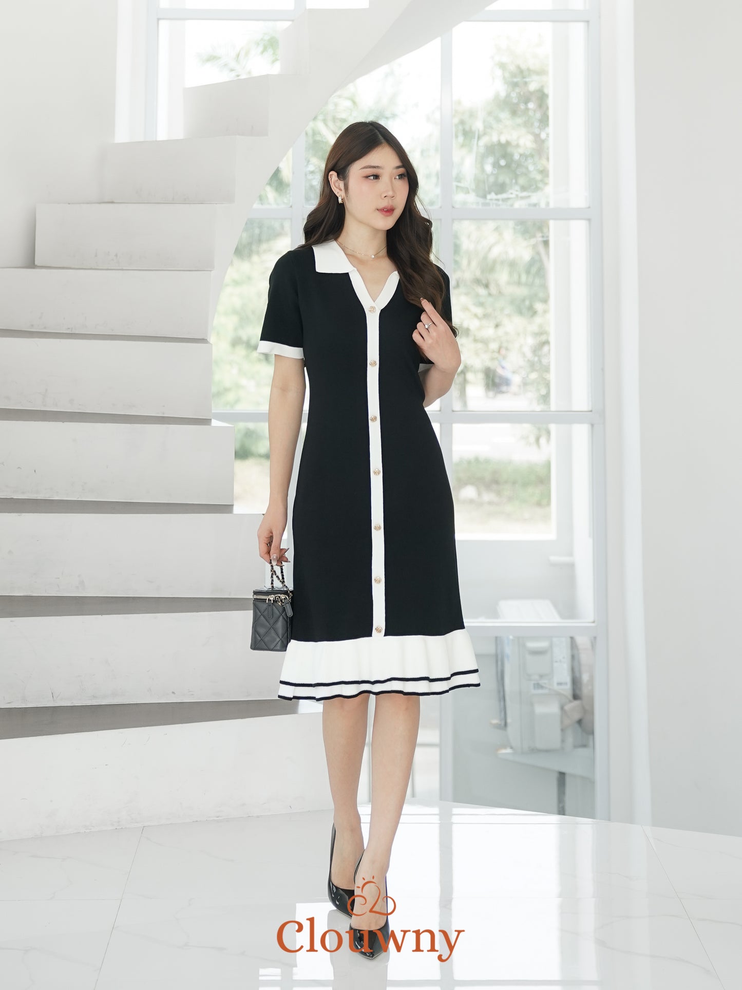 Malia Knit Dress - Black