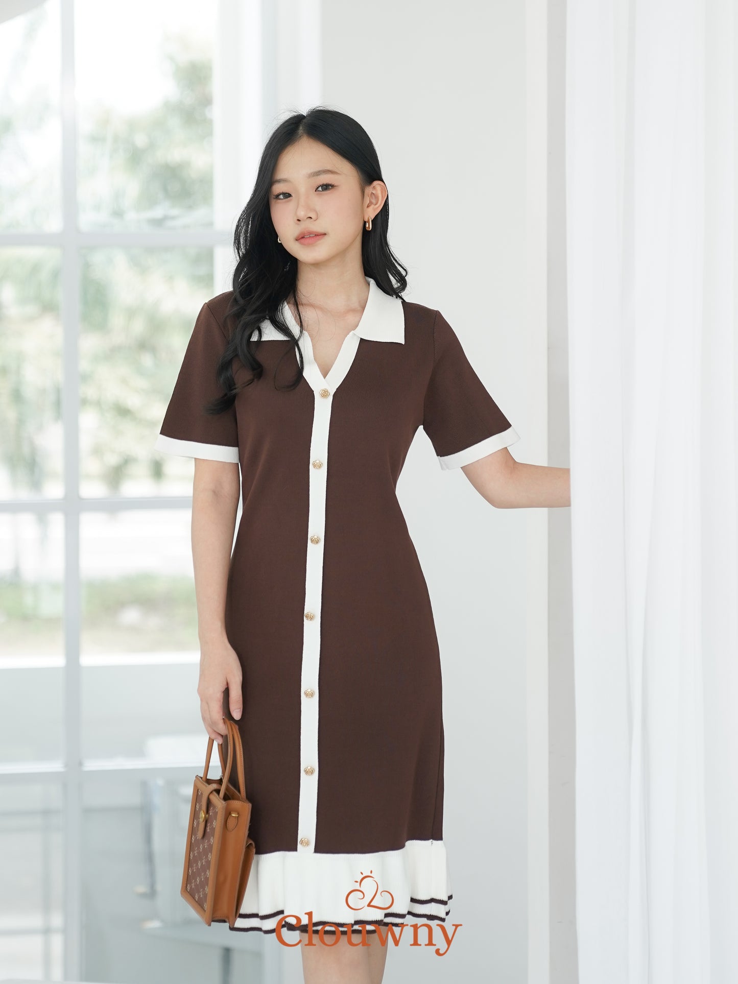 Malia Knit Dress - Coffee