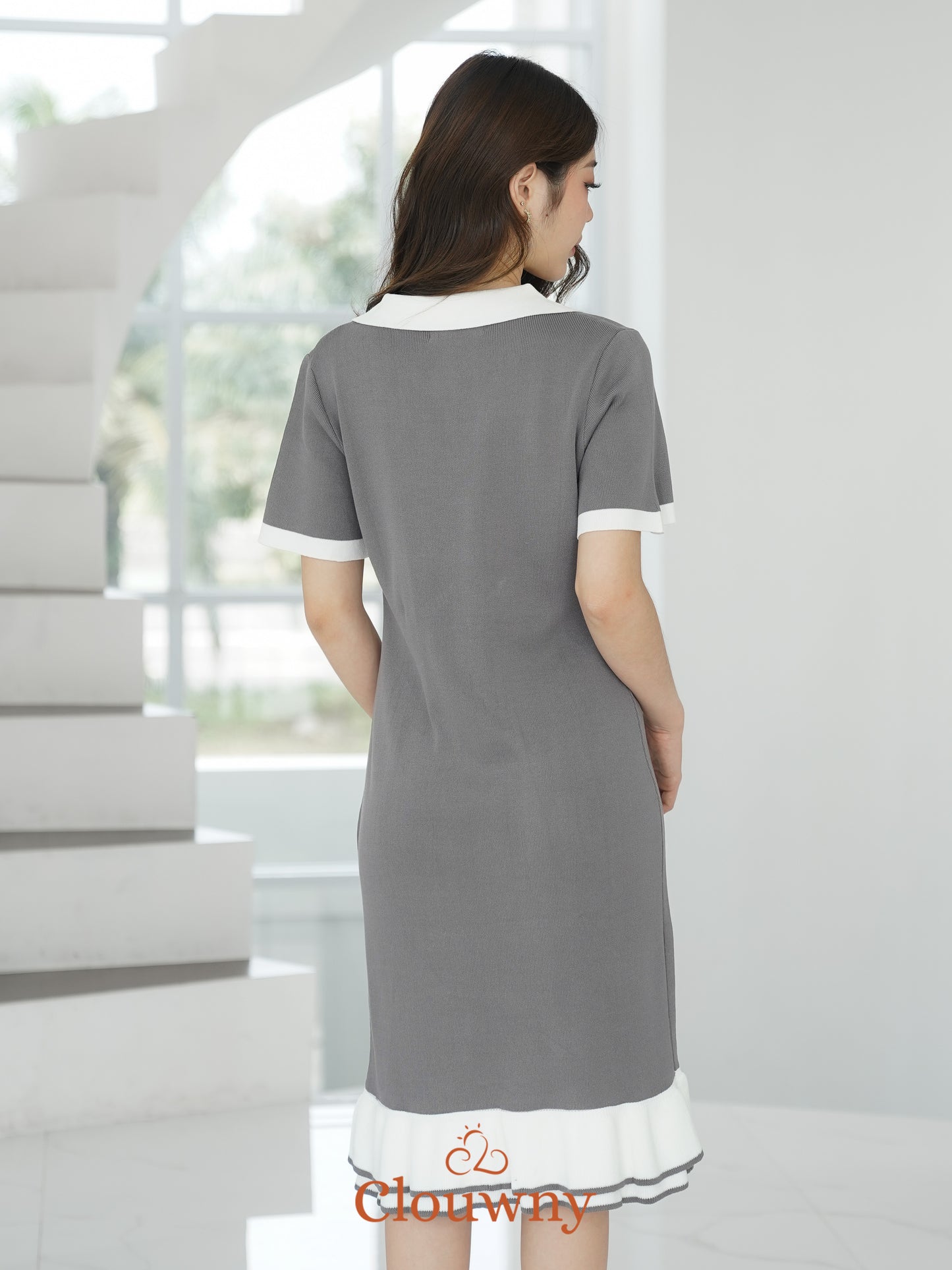 Malia Knit Dress - Grey