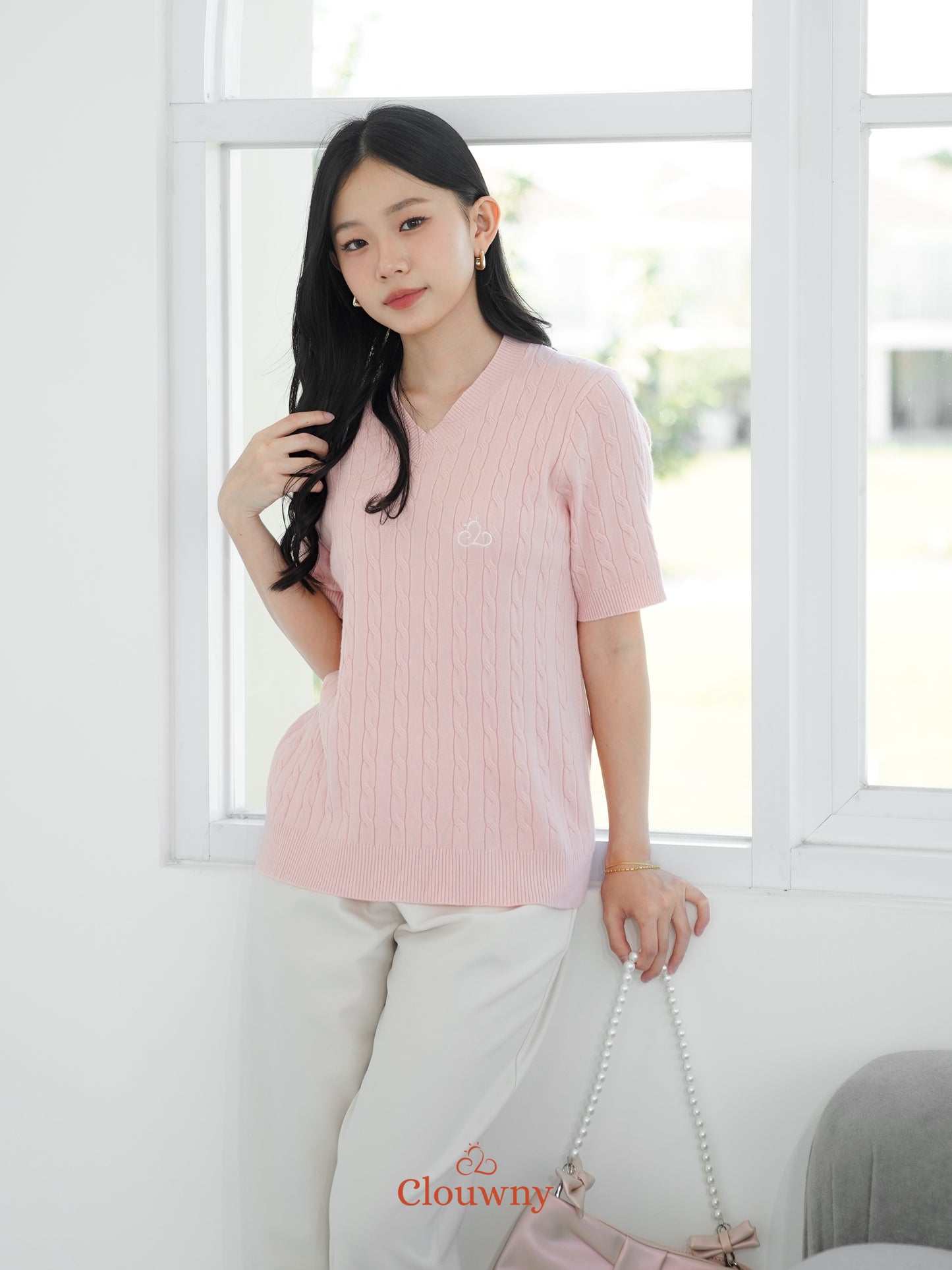 Vienna Knit Top - Pink