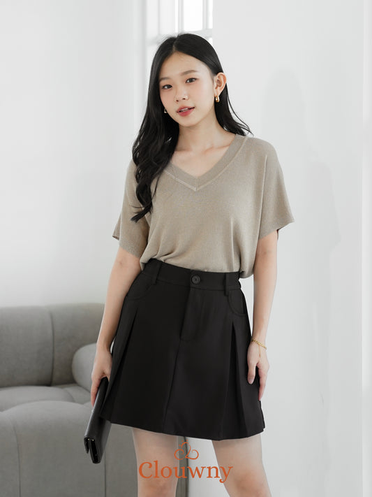 Varen Glitter Top - Khaki