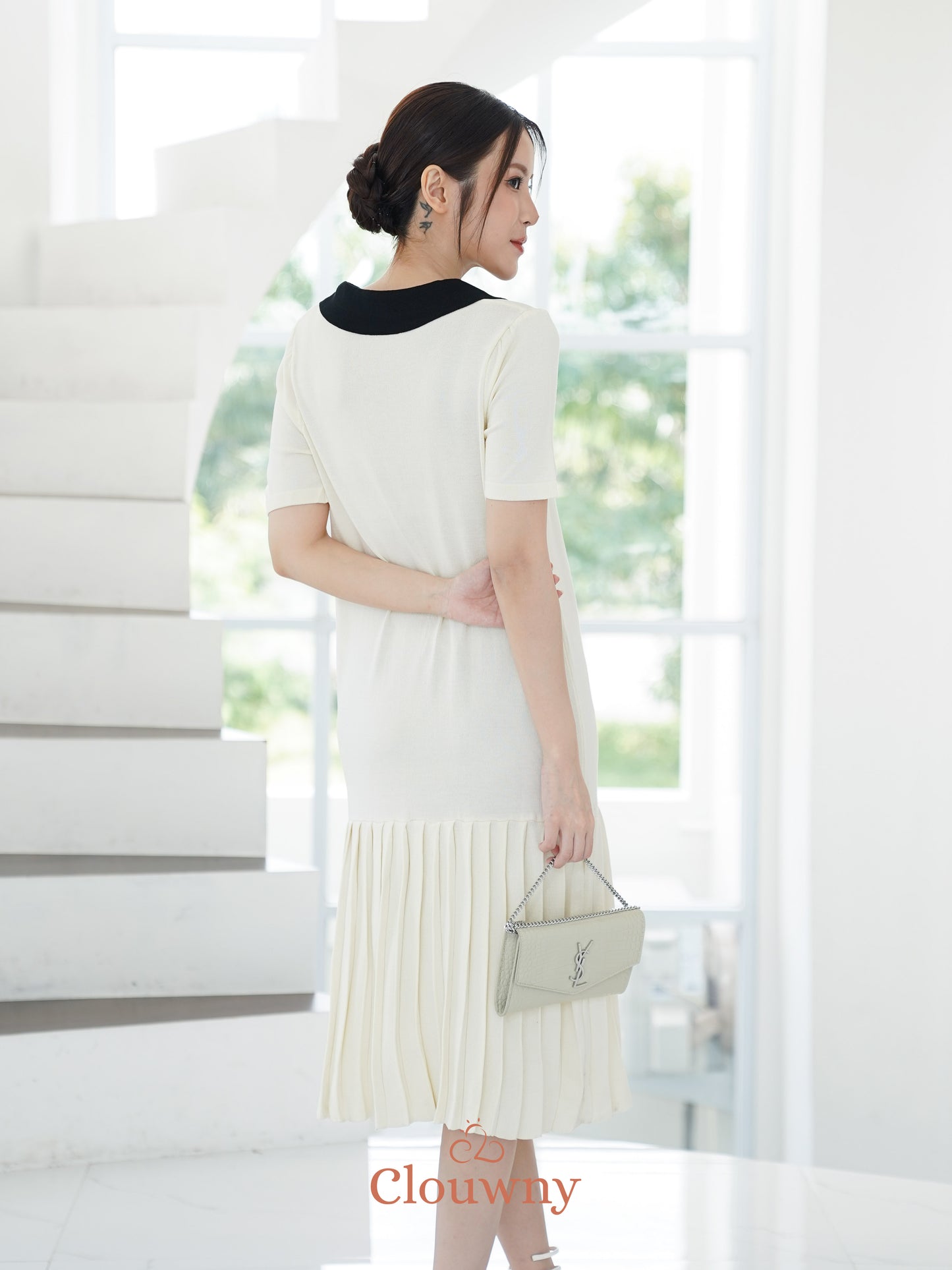 Candle Knit Dress - Cream