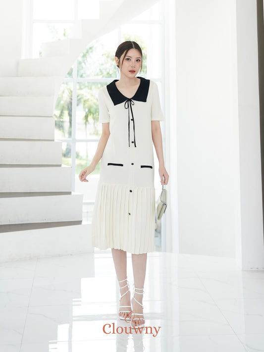 Candle Knit Dress - Cream