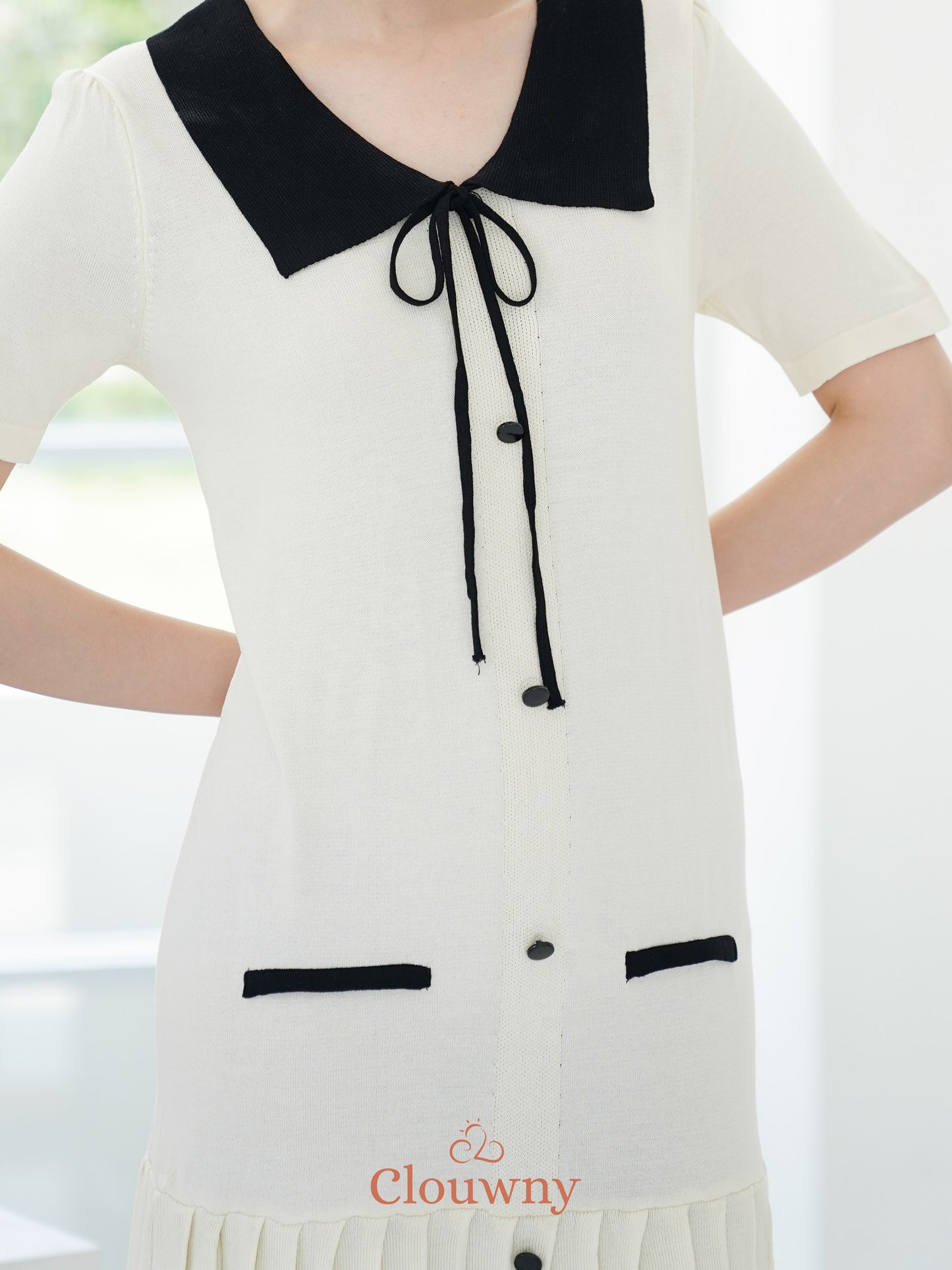 Candle Knit Dress - Cream