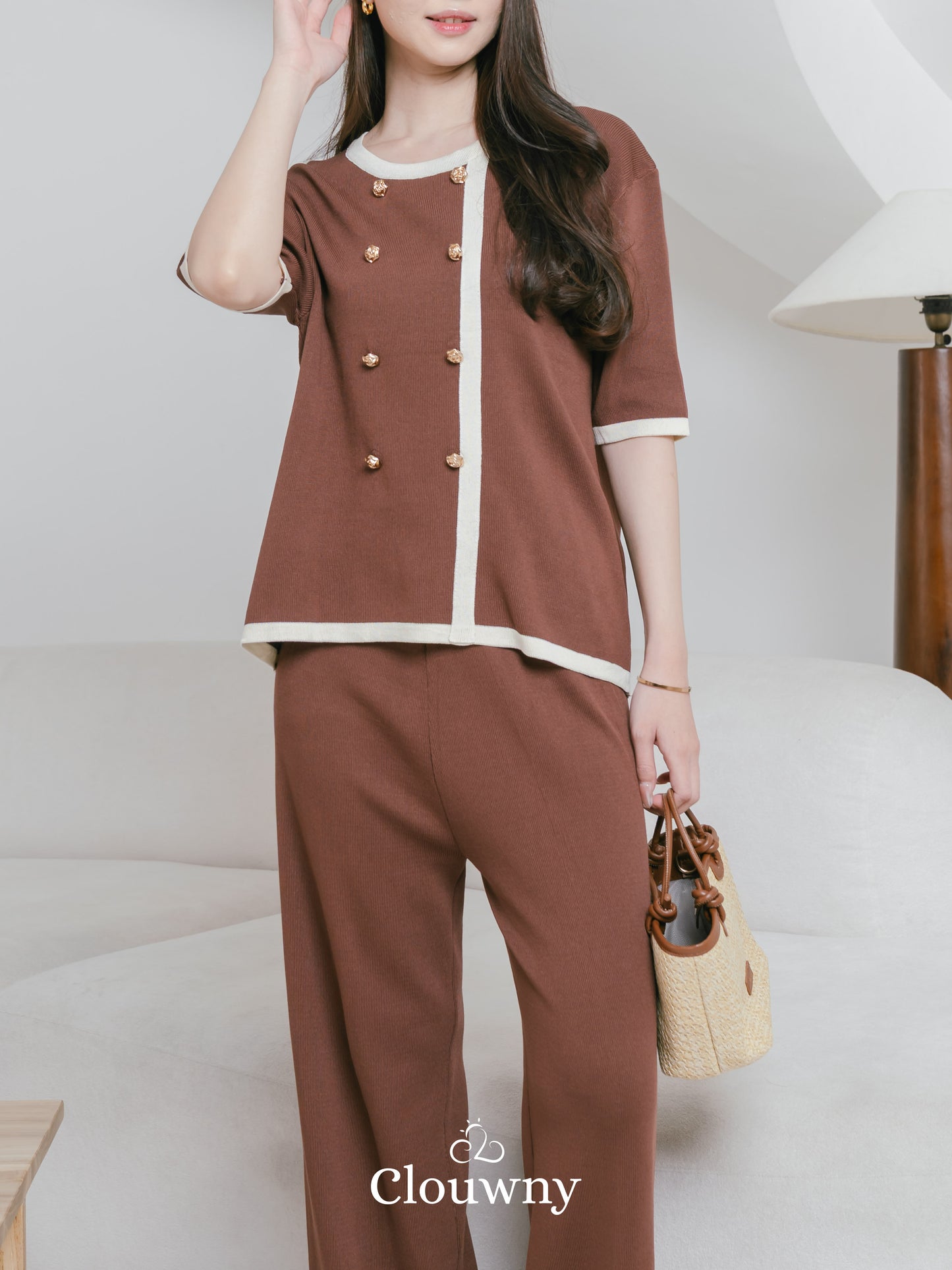 Monsiur Button Set - Coffee