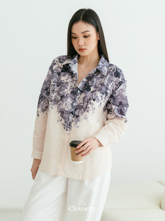 Windy Flower Blouse - Black