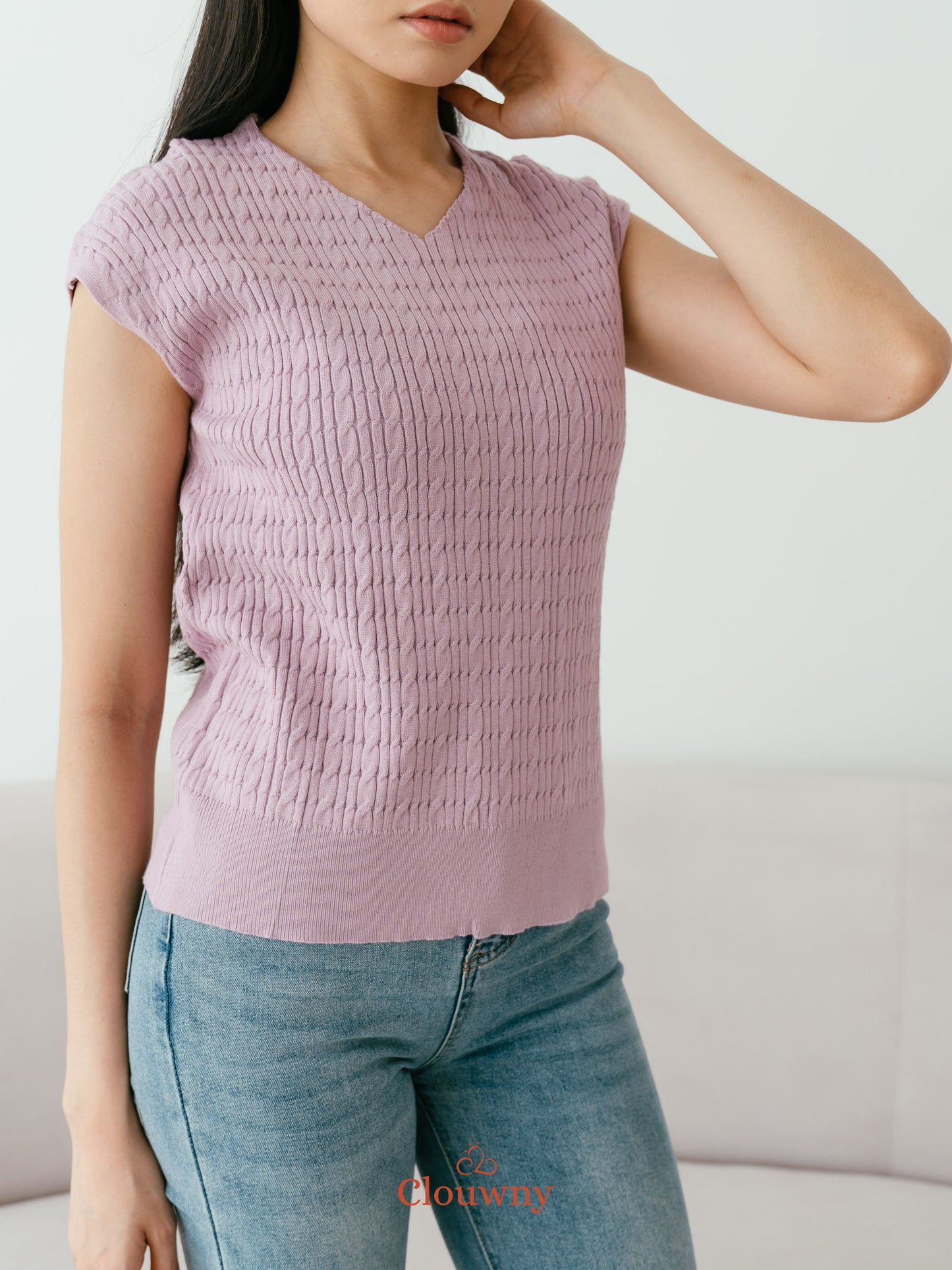 Vanda Knit Top - Lavender