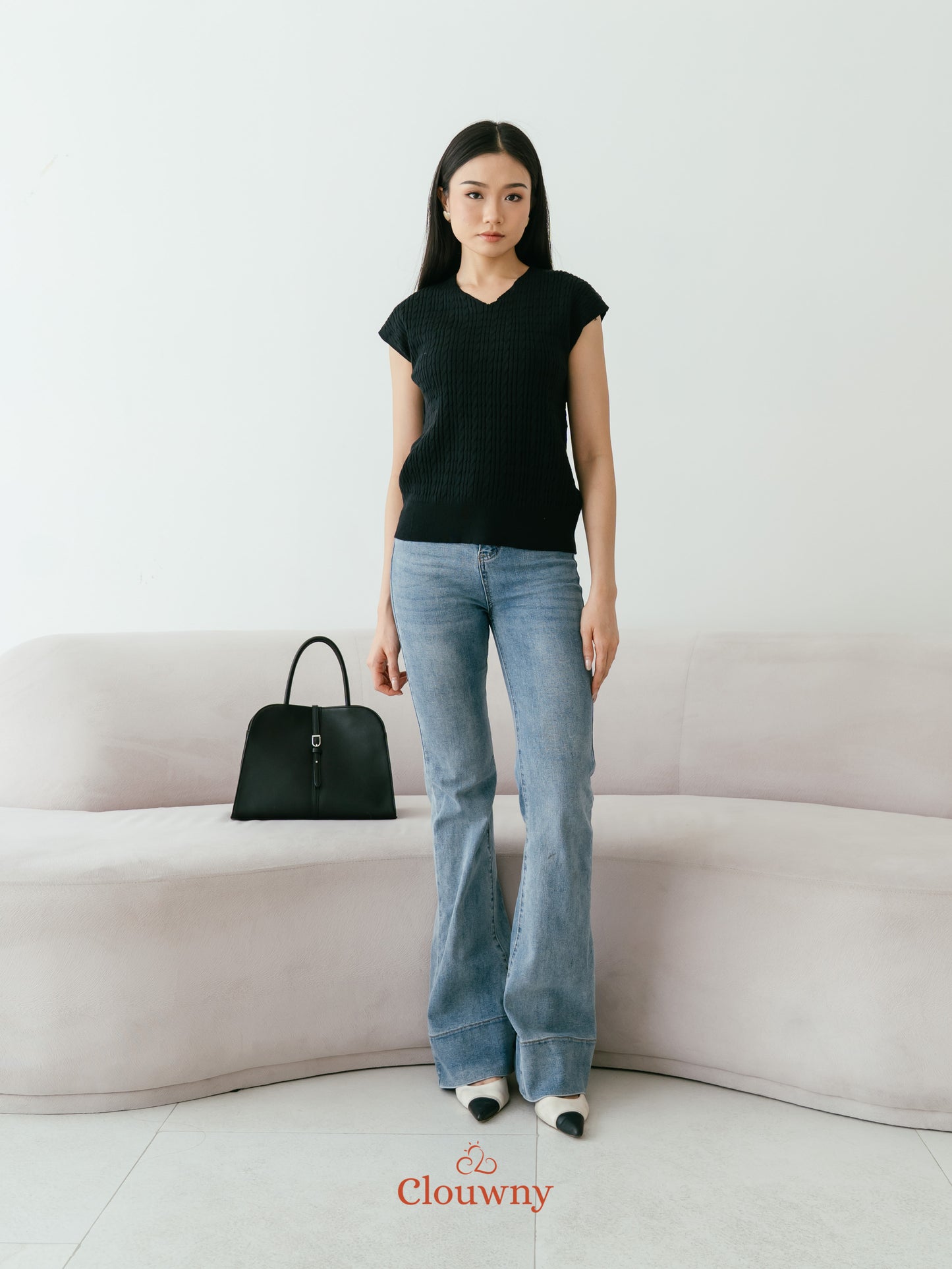 Vanda Knit Top - Black