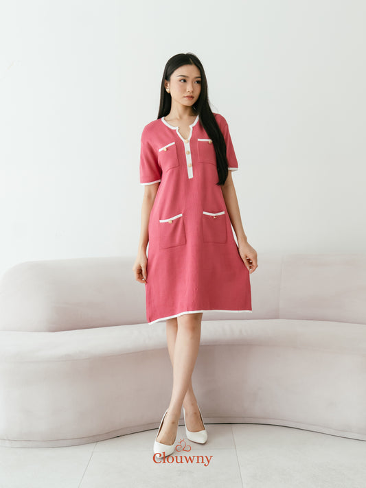 Ventura Knit Dress - Pink