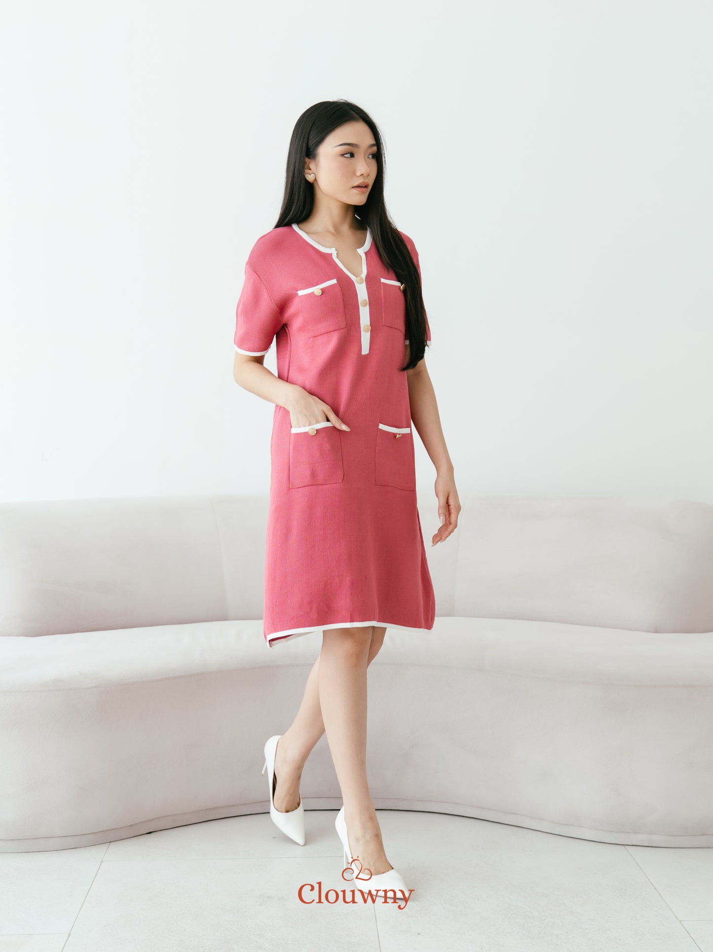 Ventura Knit Dress - Pink