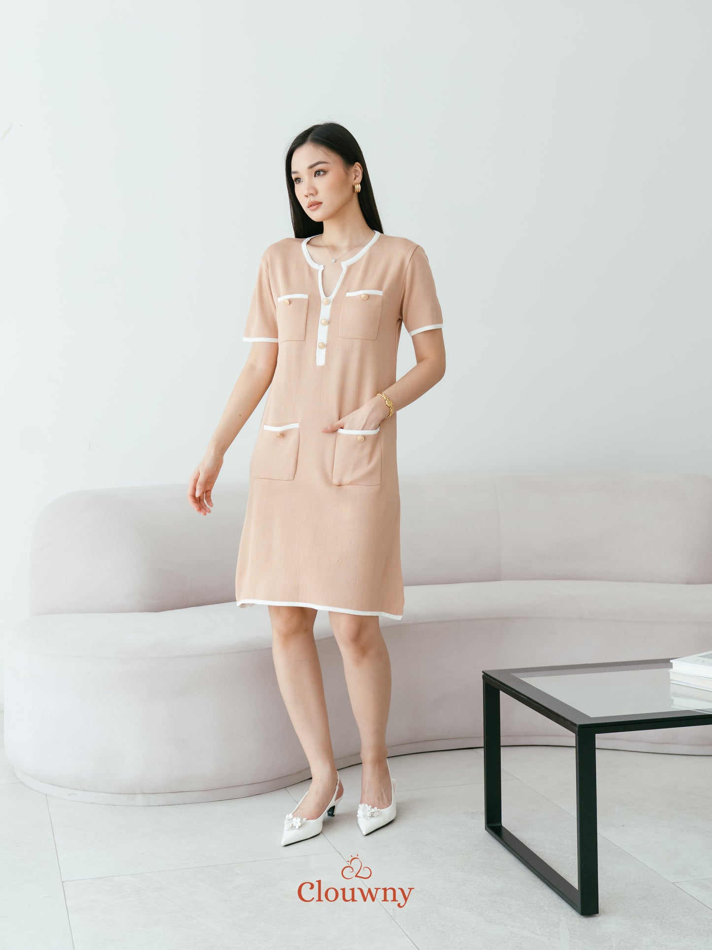 Ventura Knit Dress - Khaki
