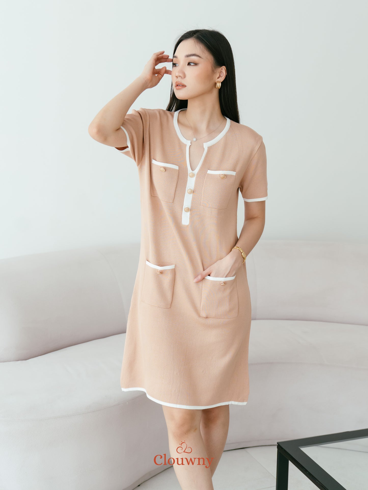 Ventura Knit Dress - Khaki