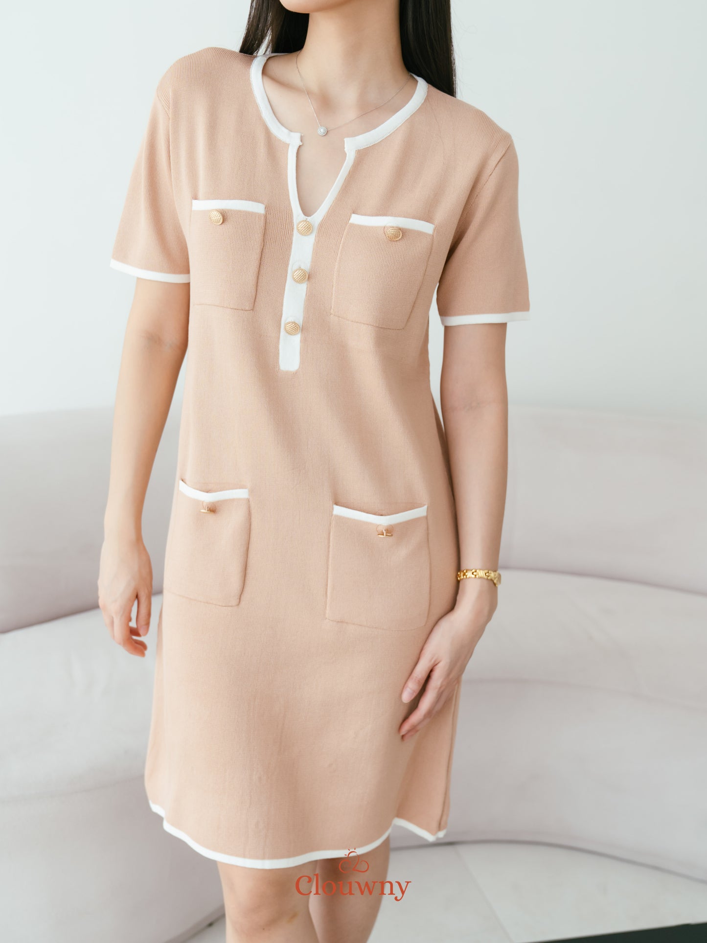 Ventura Knit Dress - Khaki