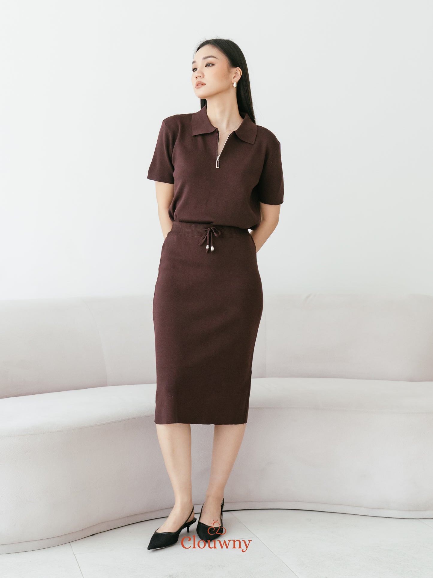 Alani Knit Set - Coffee