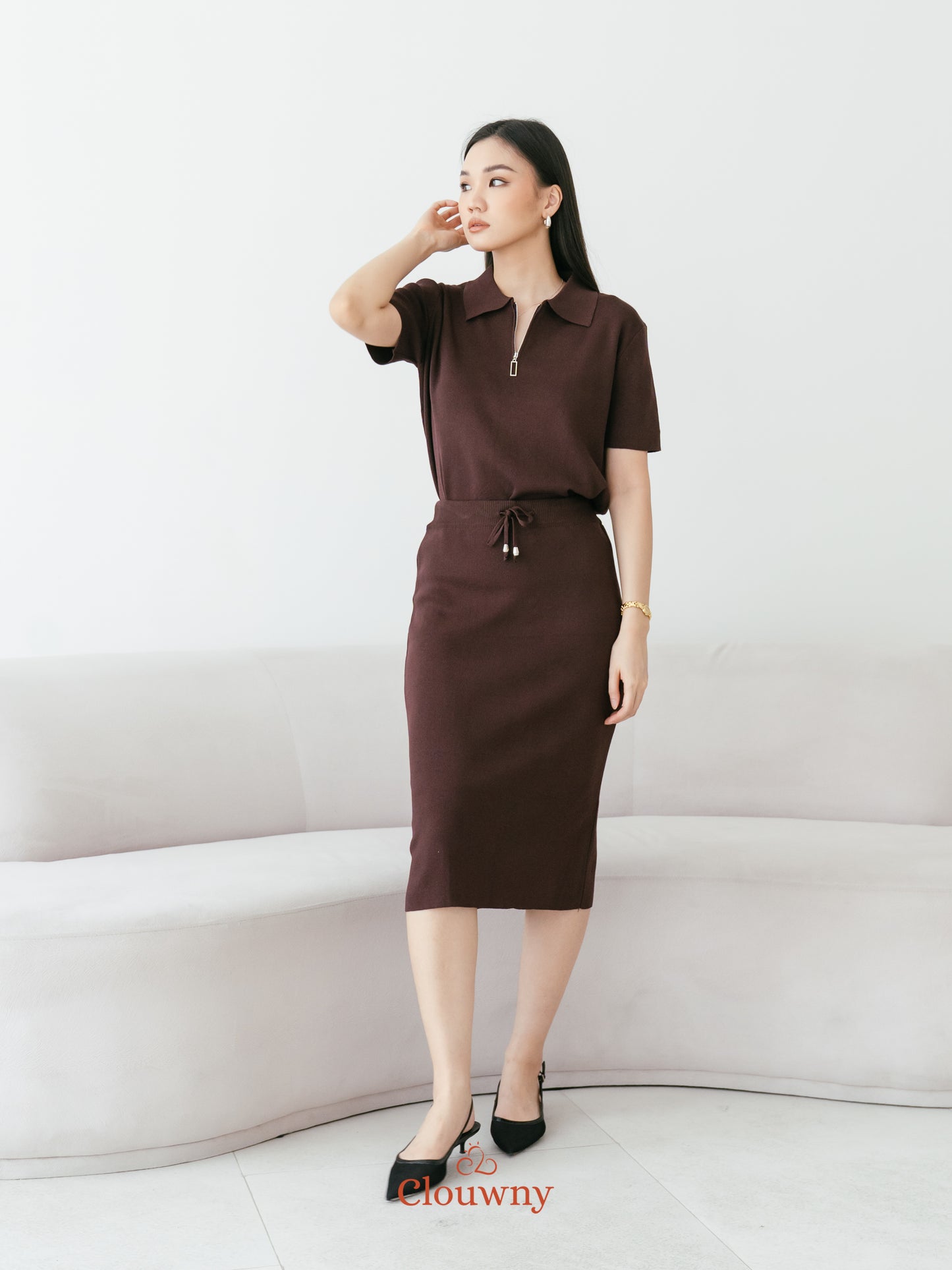 Alani Knit Set - Coffee