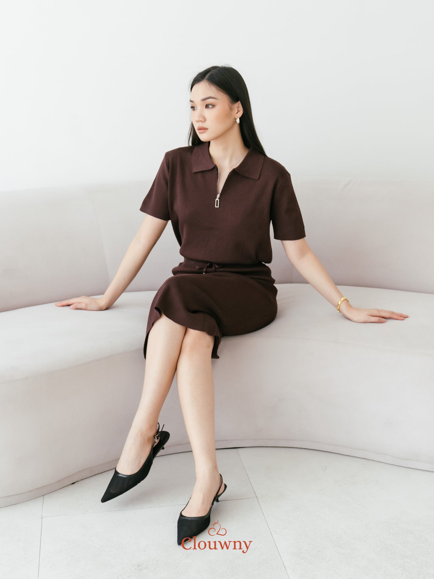 Alani Knit Set - Coffee