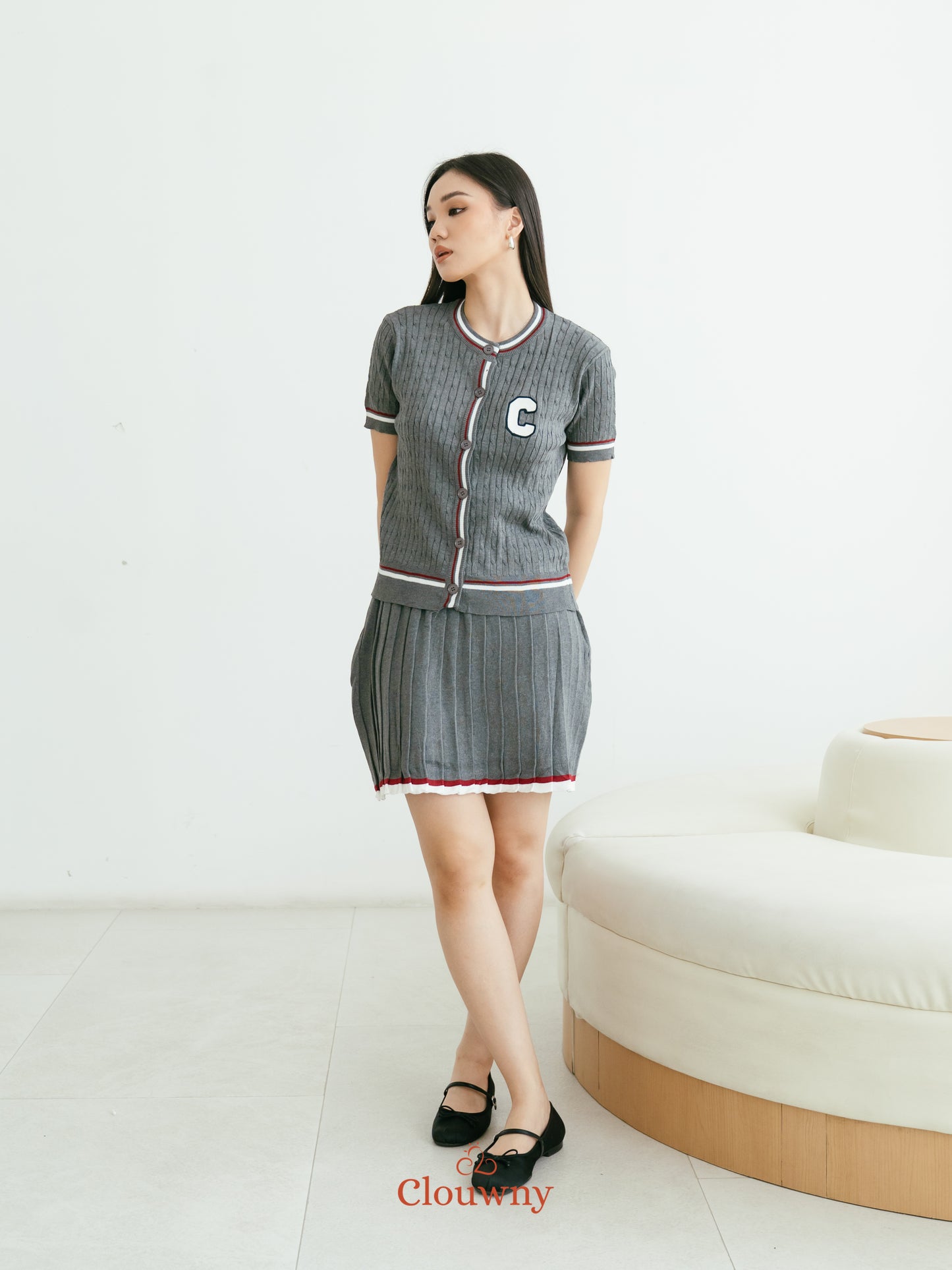 Charlise Knit Set - Grey
