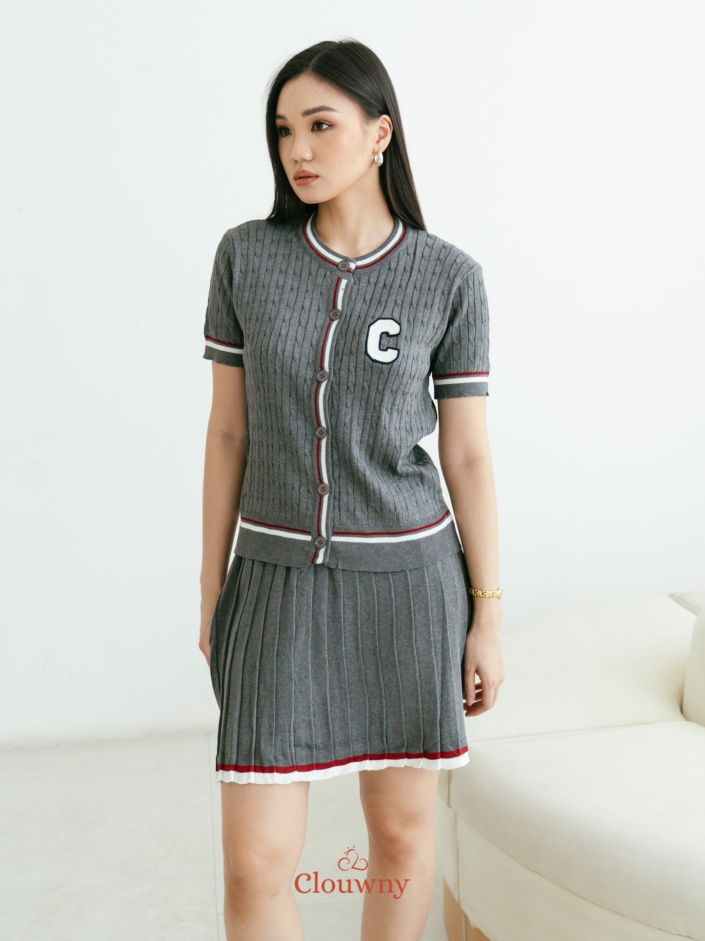 Charlise Knit Set - Grey