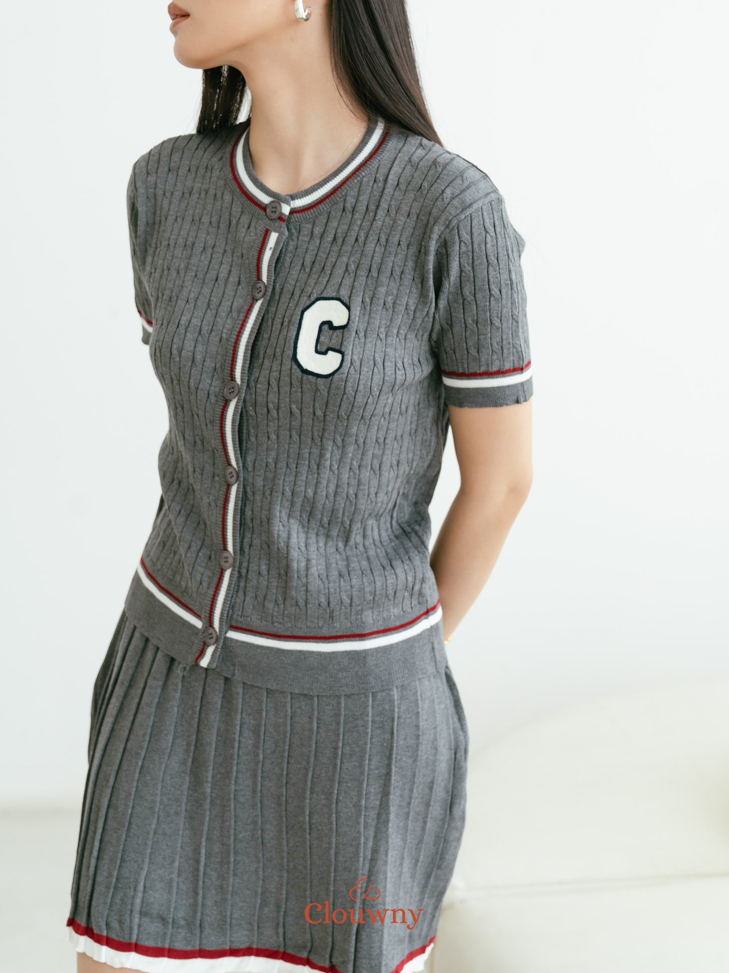 Charlise Knit Set - Grey