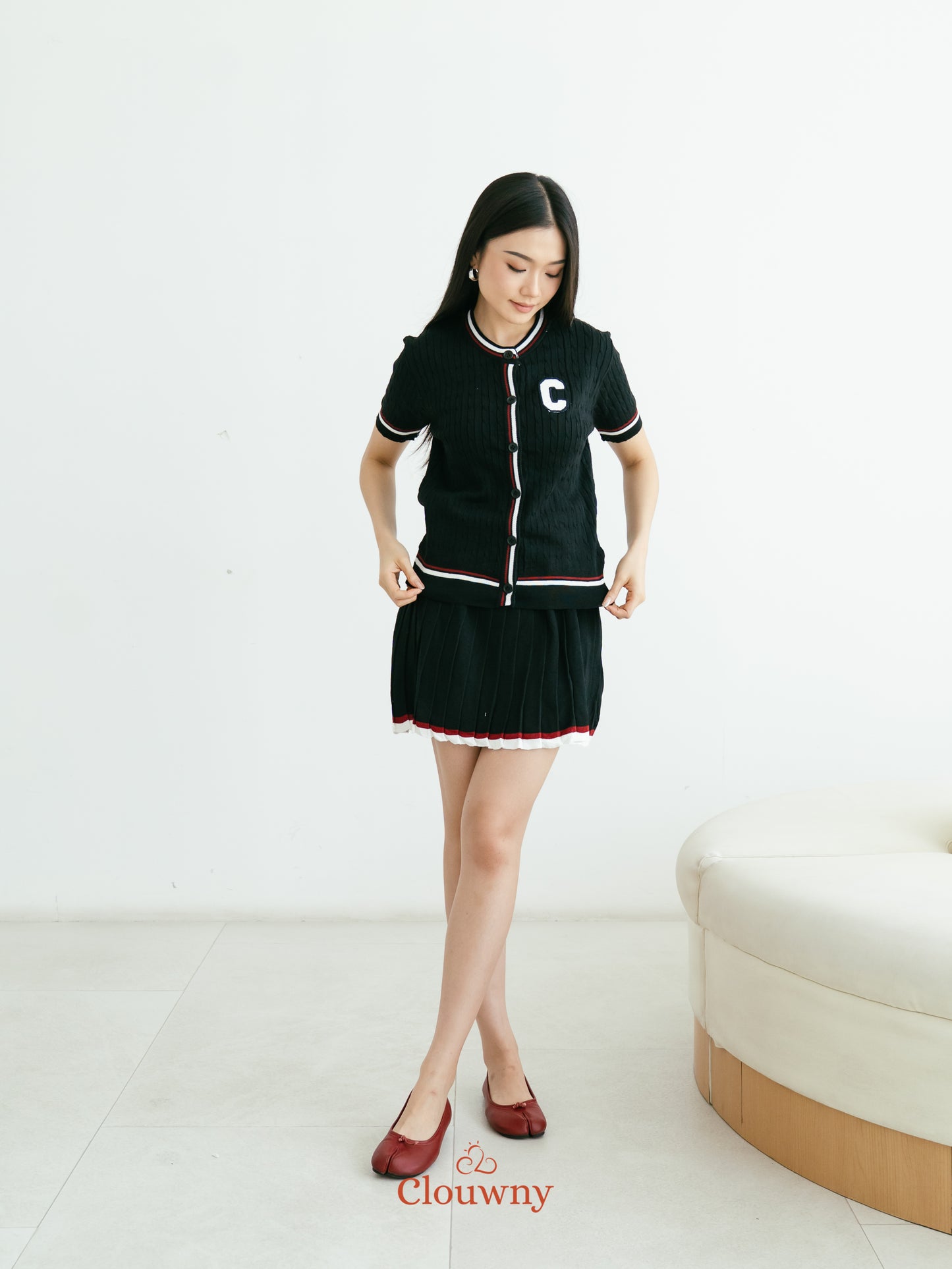Charlise Knit Set - Black