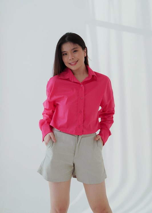 Gerald Longsleeve Shirt - Fuchsia