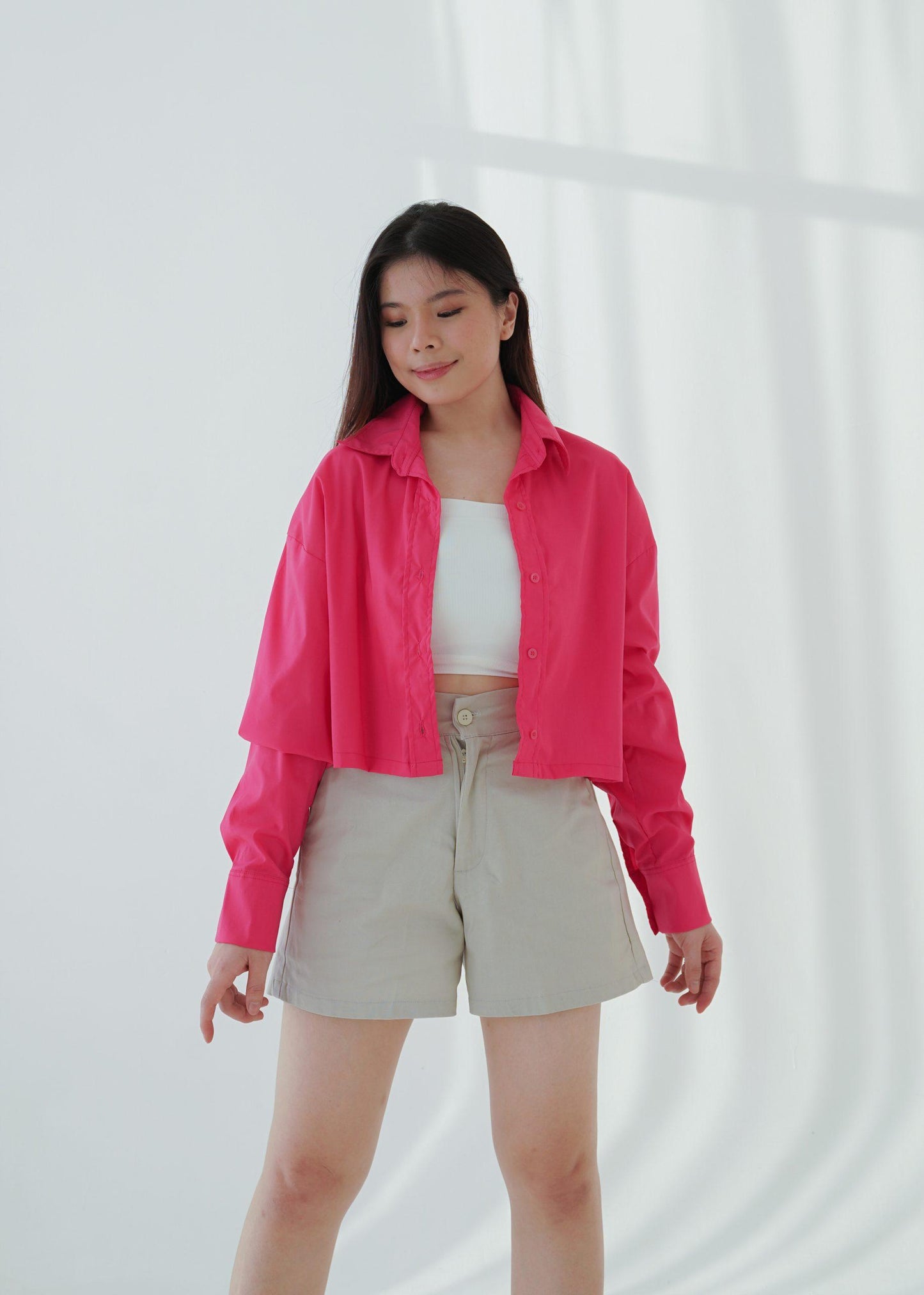 Gerald Longsleeve Shirt - Fuchsia