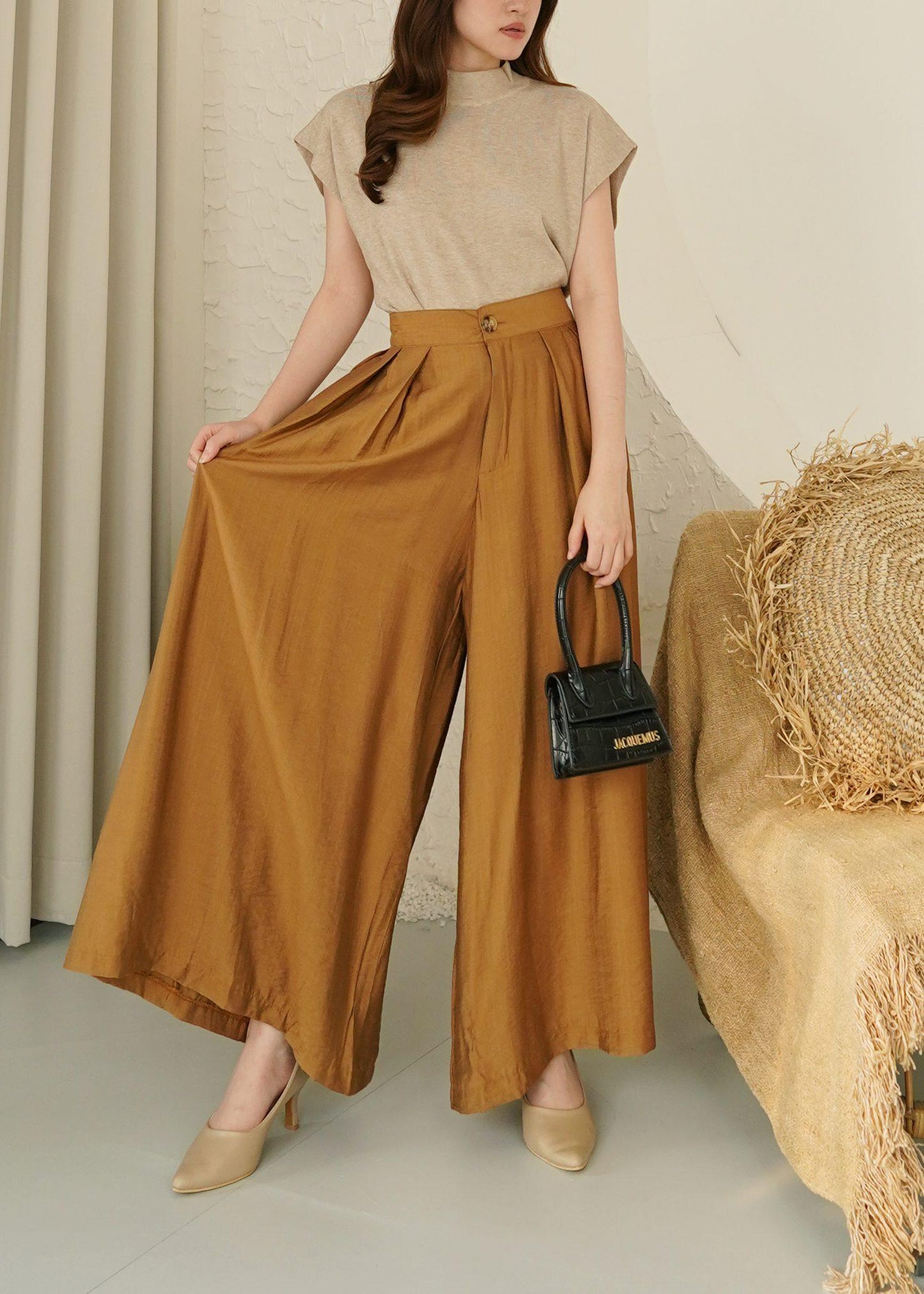 Yuni Cullotes Pants - Caramel
