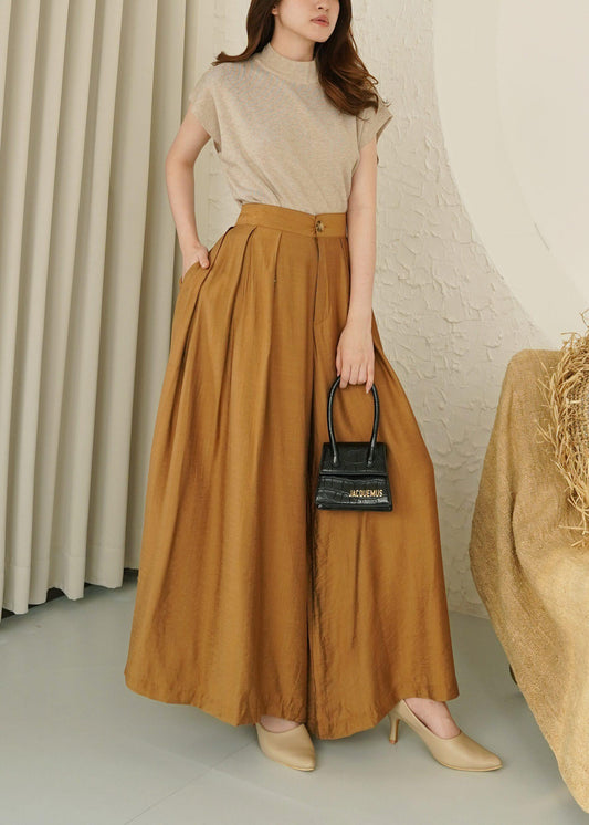 Yuni Cullotes Pants - Caramel