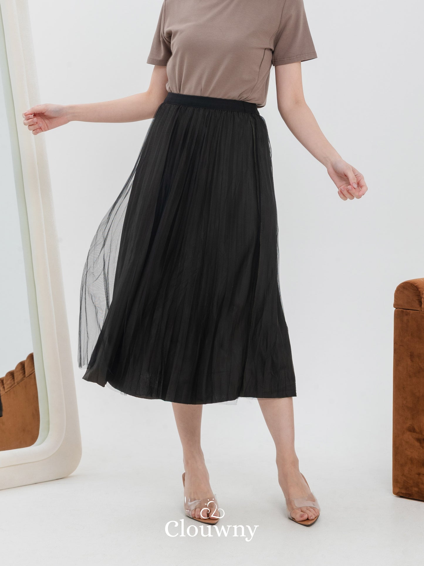 Velvet Tutu Skirt - Army