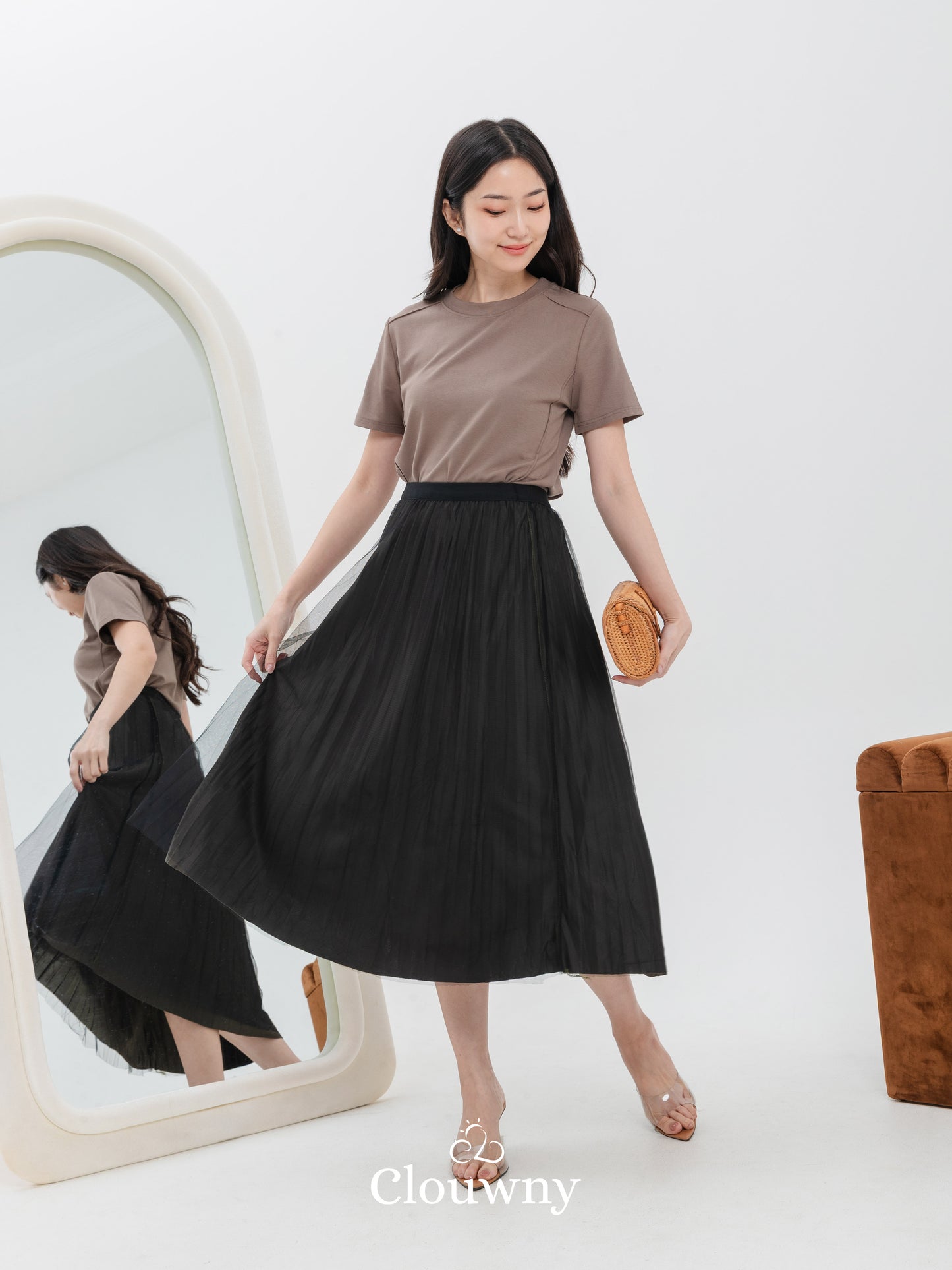 Velvet Tutu Skirt - Army