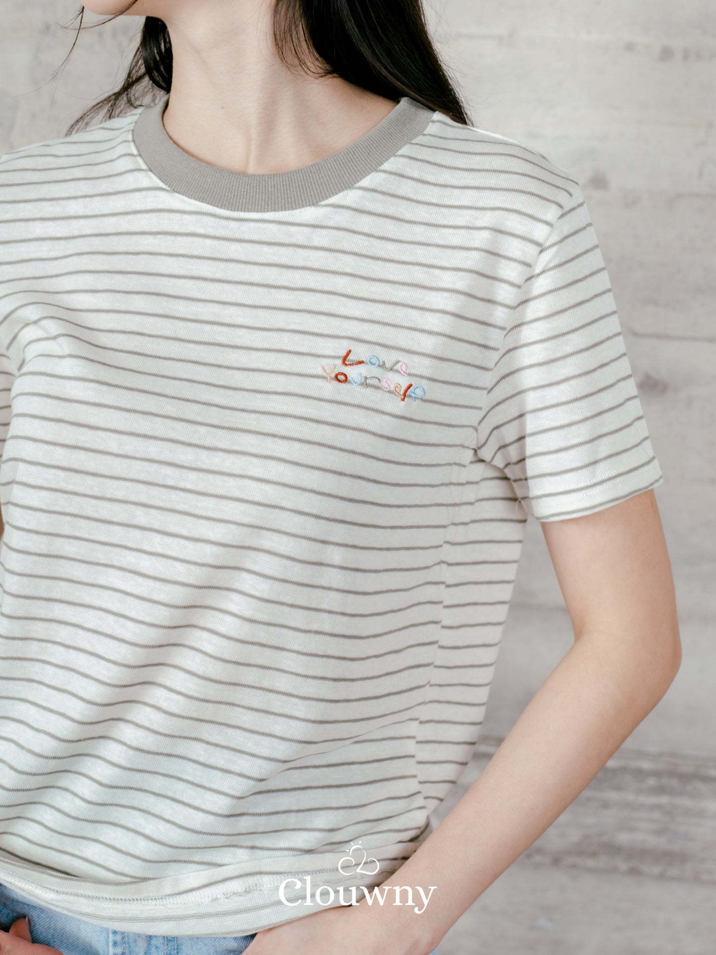 Love Stripes Tshirt - Green