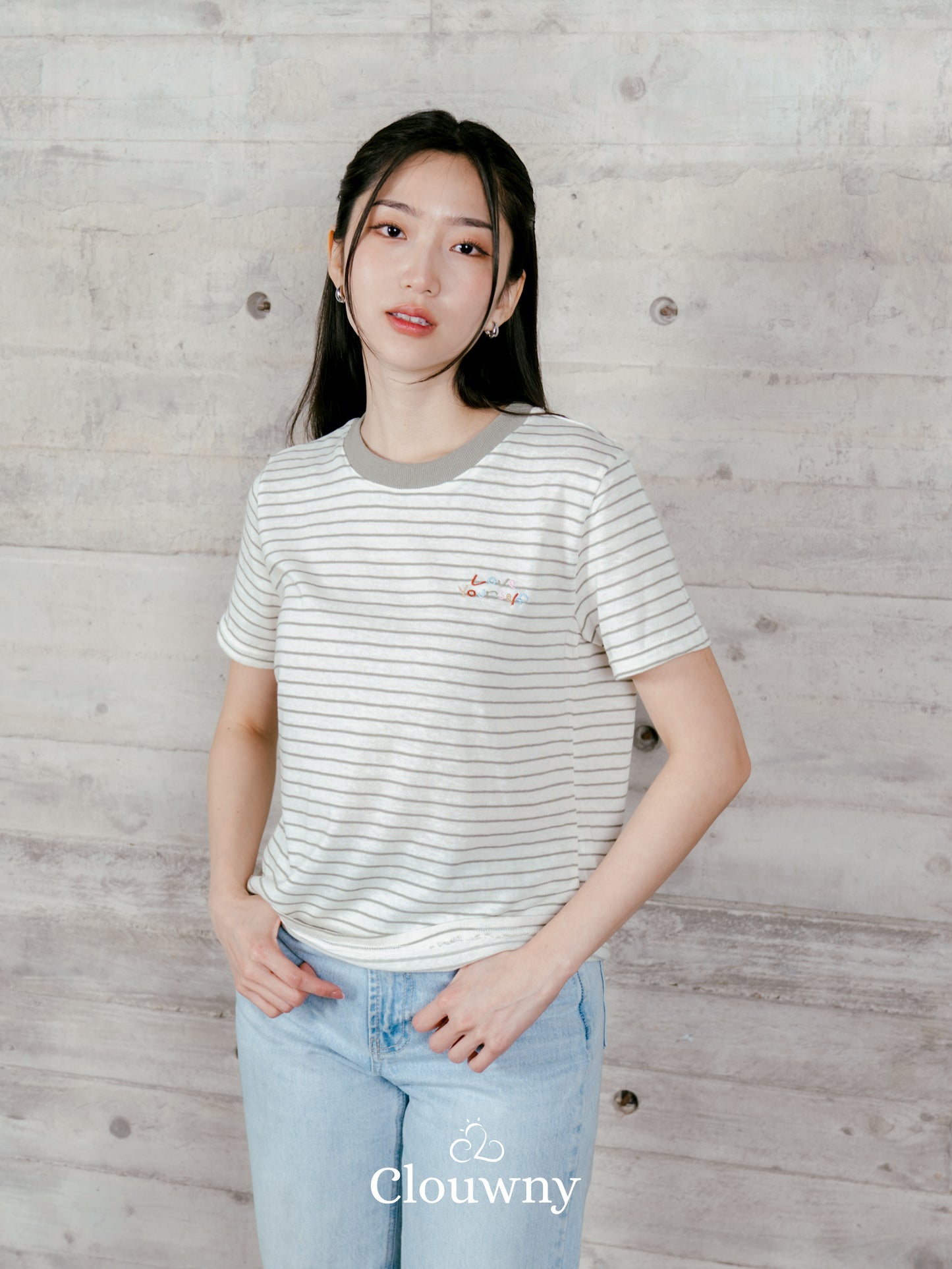 Love Stripes Tshirt - Green