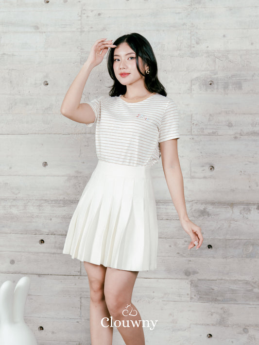 Love Stripes Tshirt - Khaki