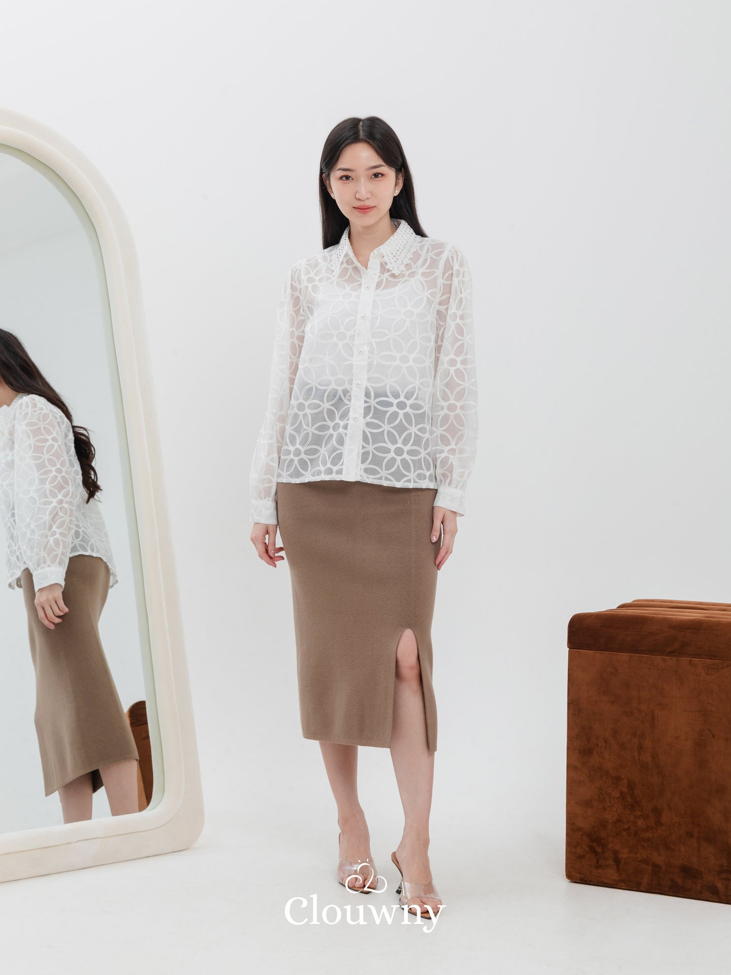 Florence Lace Top - White
