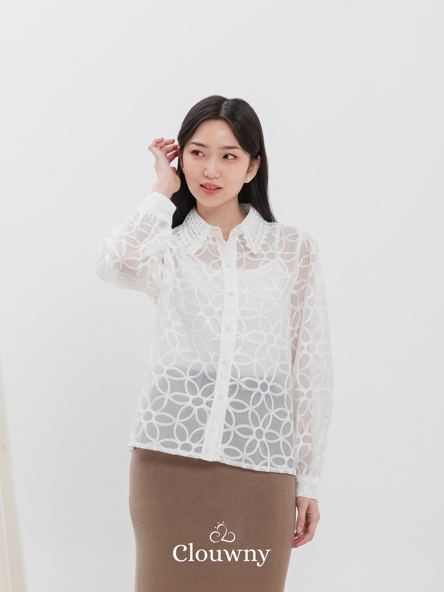 Florence Lace Top - White