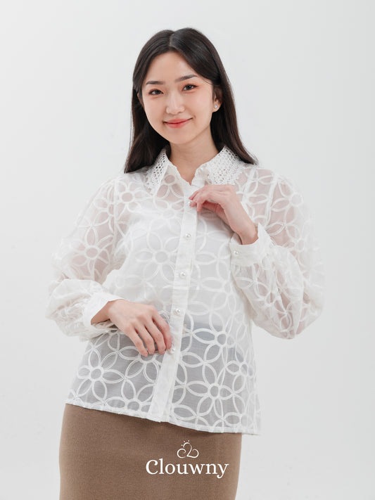 Florence Lace Top - White