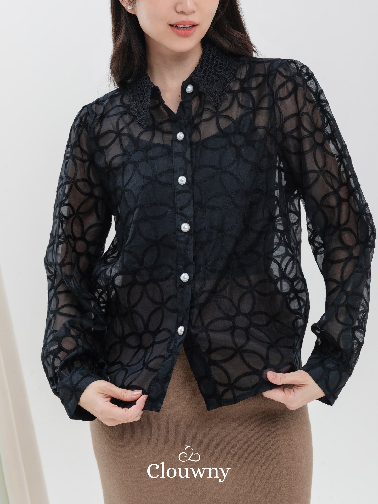 Florence Lace Top - Black