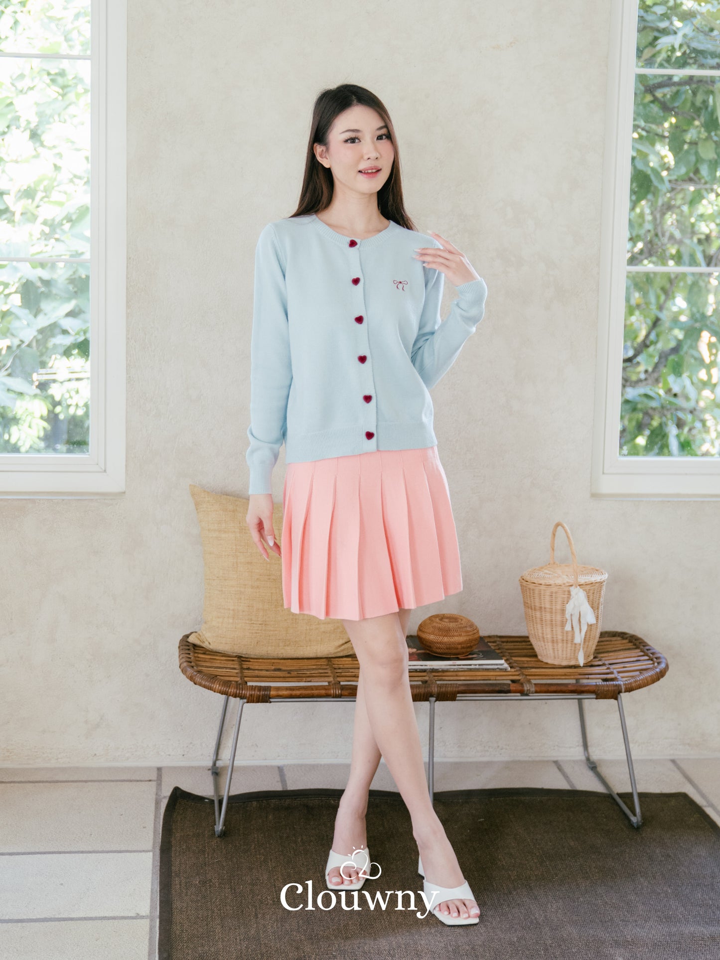 Chantal Knit Cardigan - Light Blue