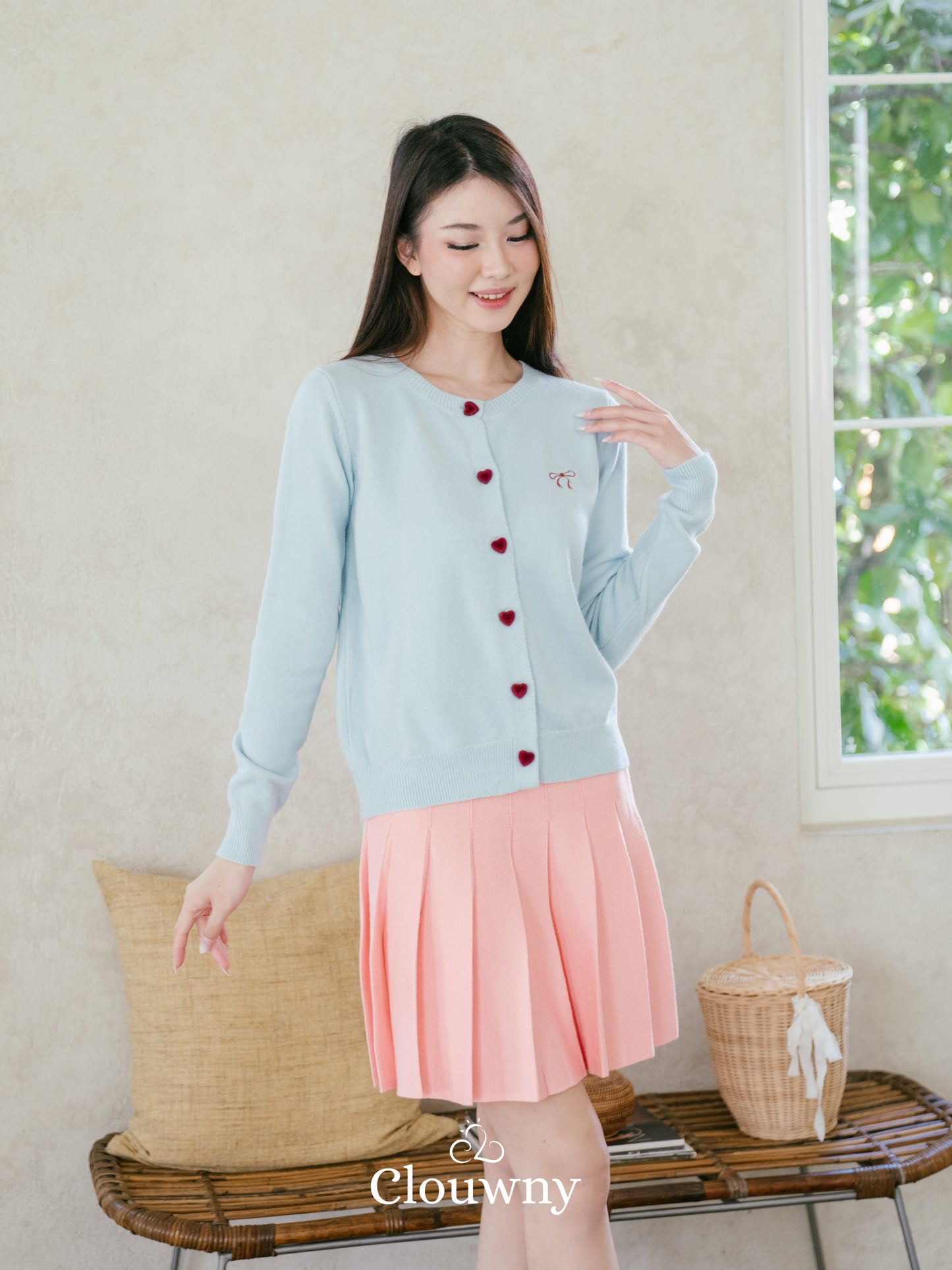 Chantal Knit Cardigan - Light Blue
