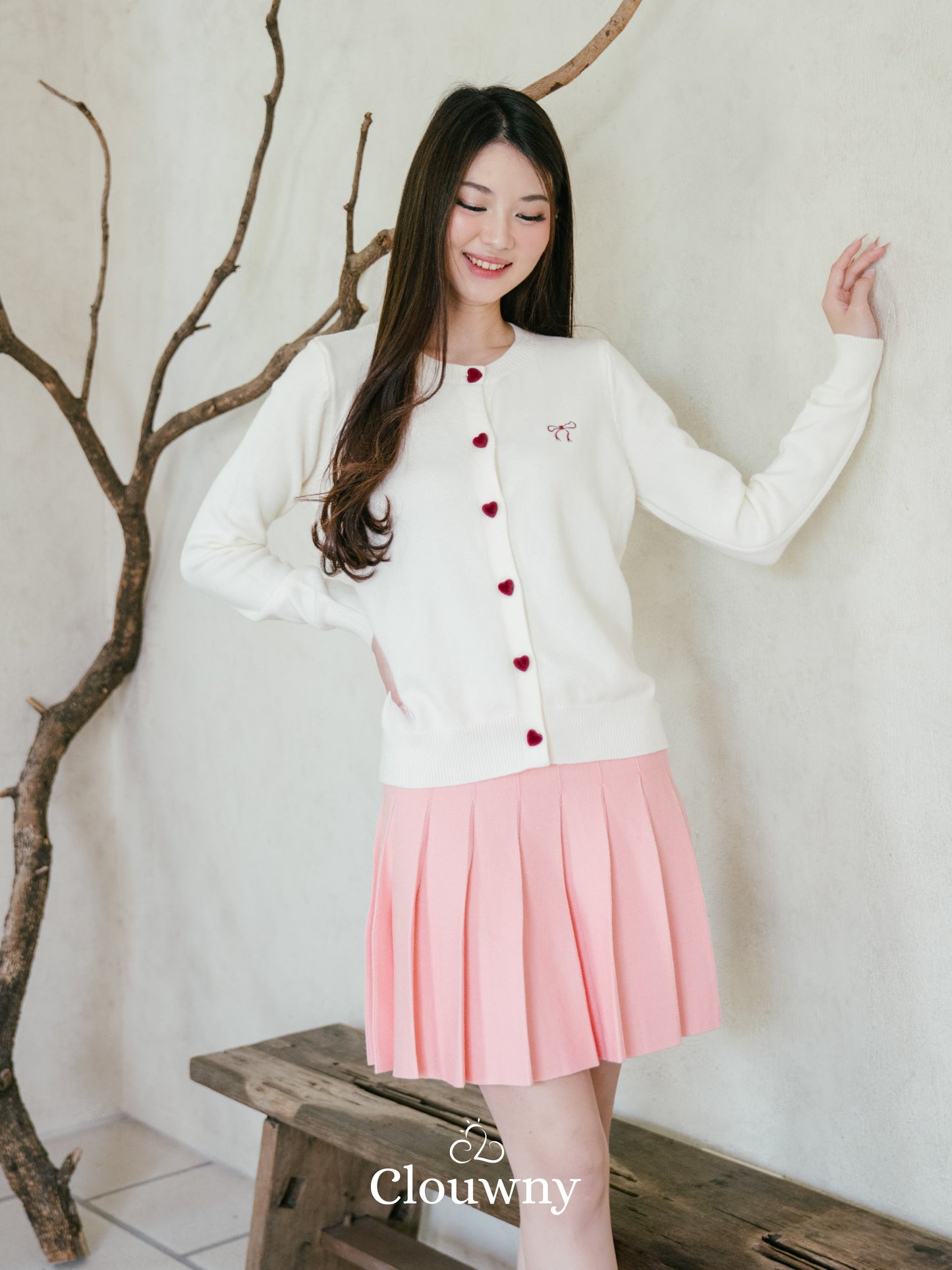 Chantal Knit Cardigan - Broken White