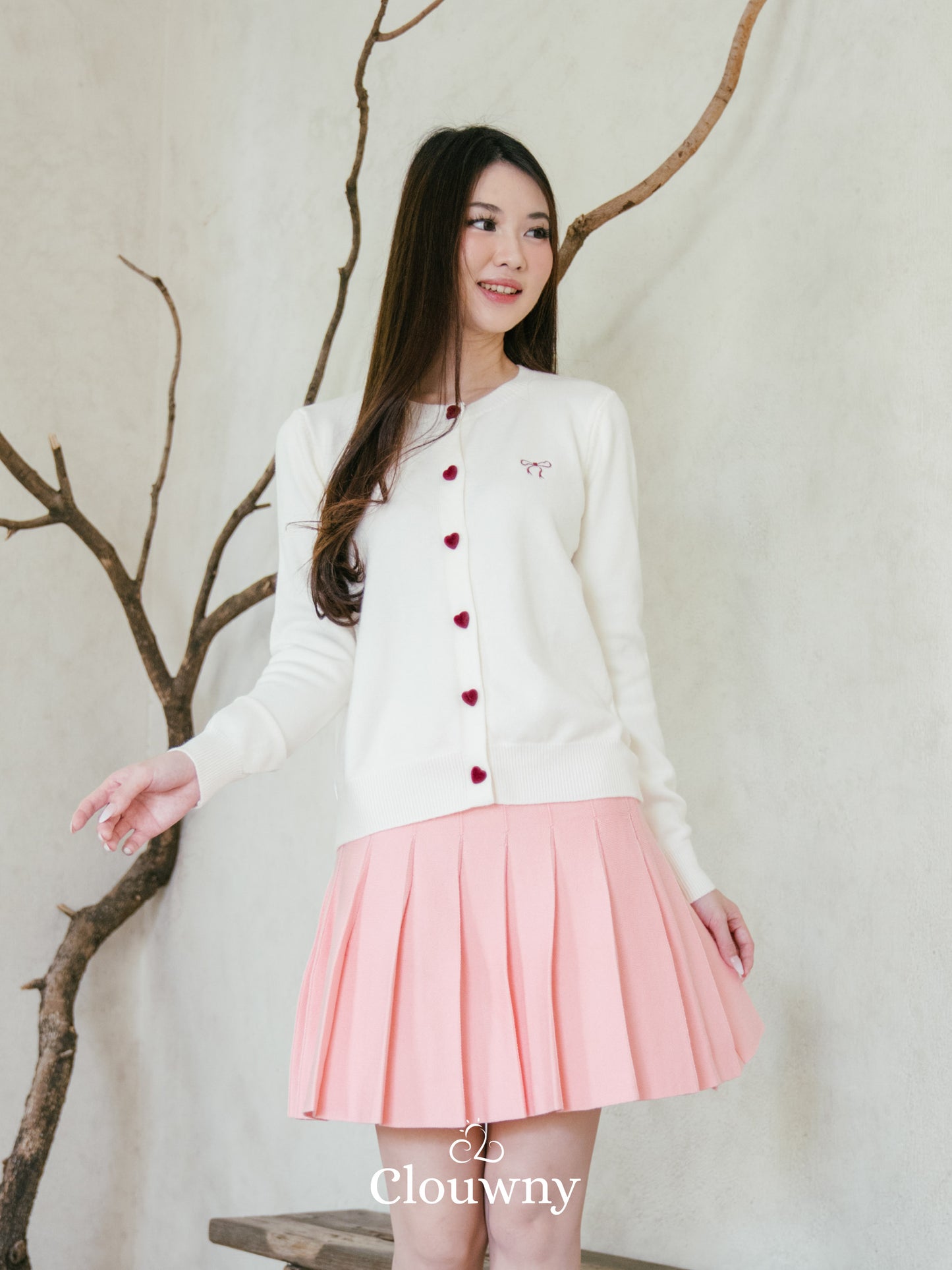 Chantal Knit Cardigan - Broken White