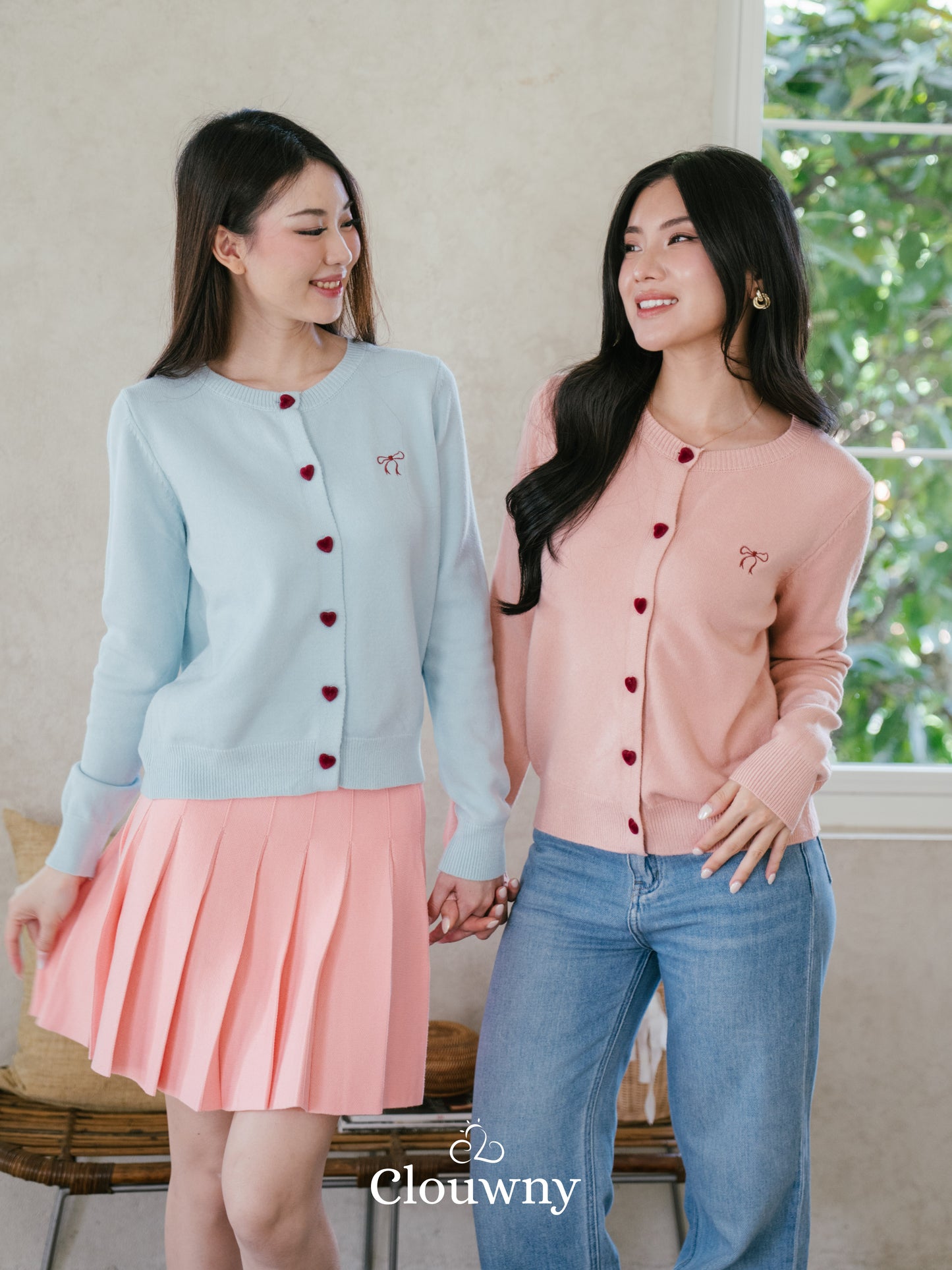 Chantal Knit Cardigan - Light Blue