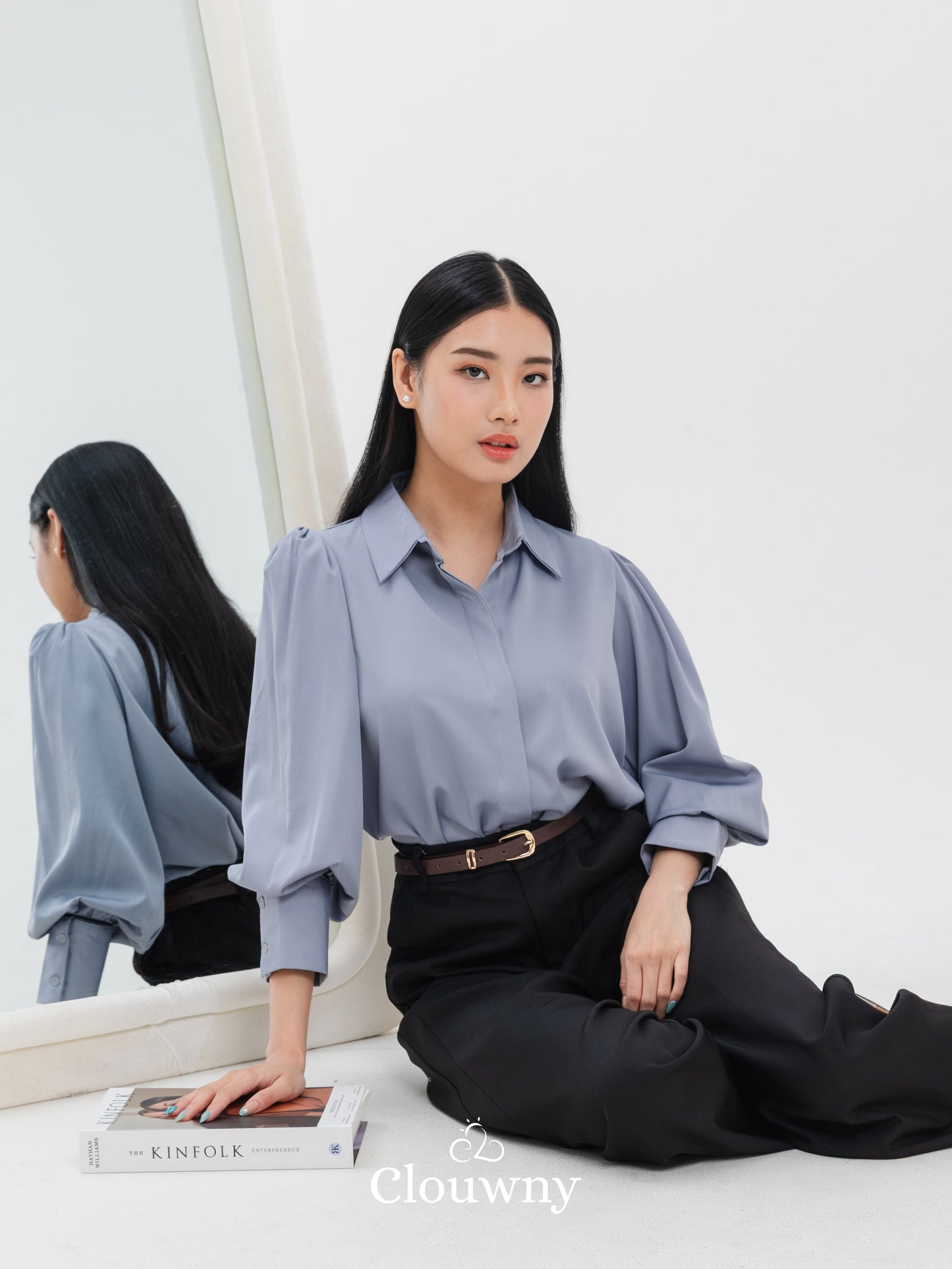 Shanika Shirt Longsleeve - Grey