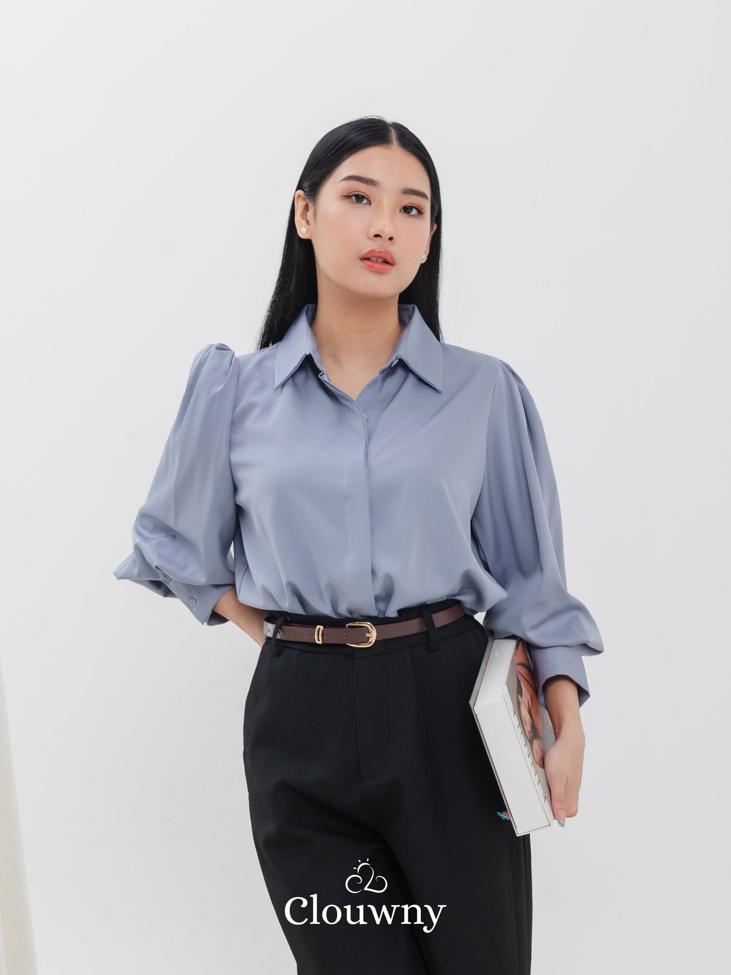 Shanika Shirt Longsleeve - Grey