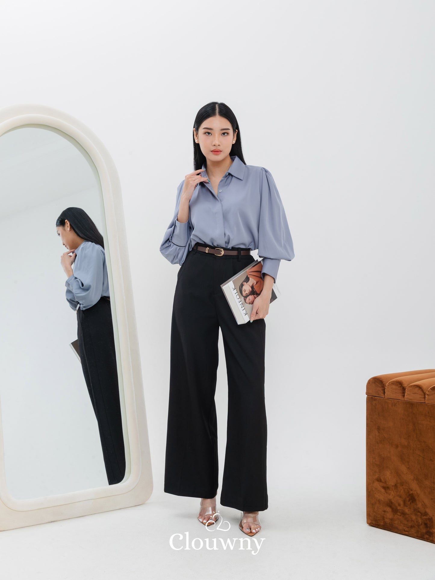 Shanika Shirt Longsleeve - Grey